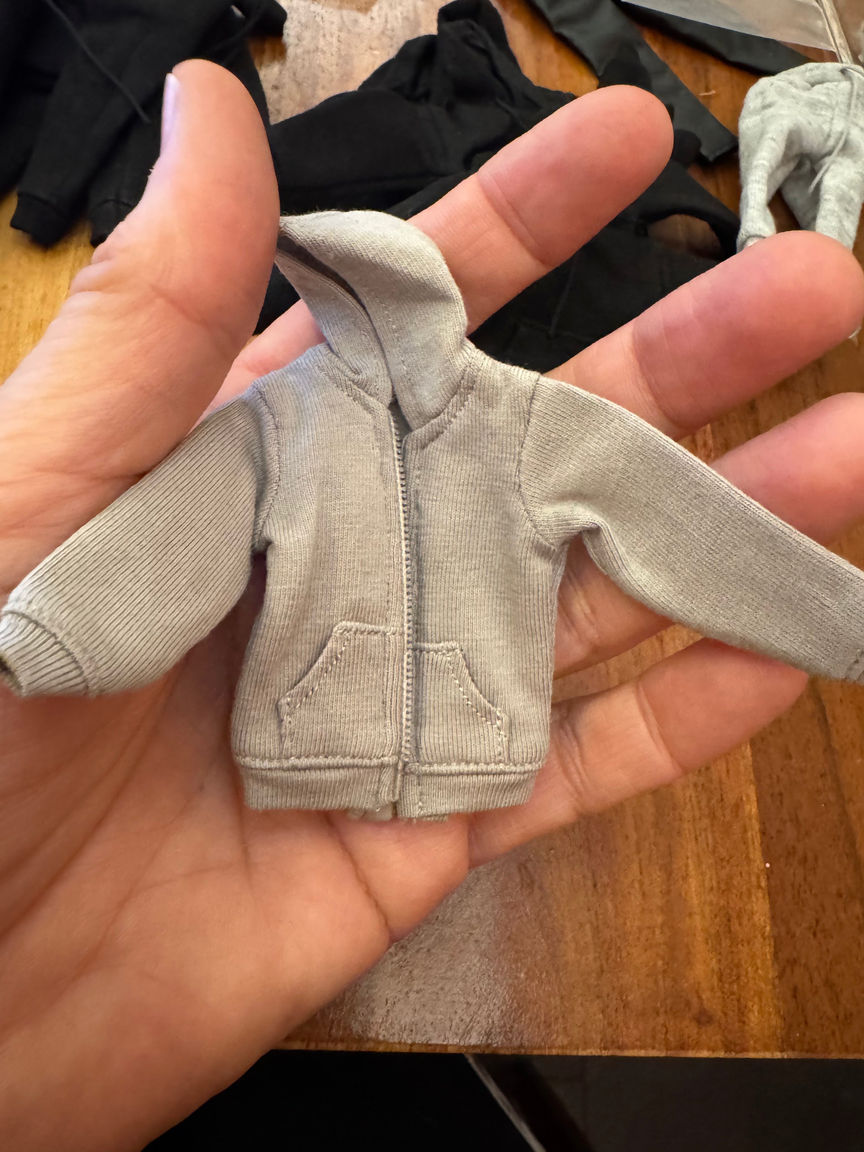 dollhouse miniature men's hoodie 1/12 joggers hoodie sweatshirt sweatpants for action figure