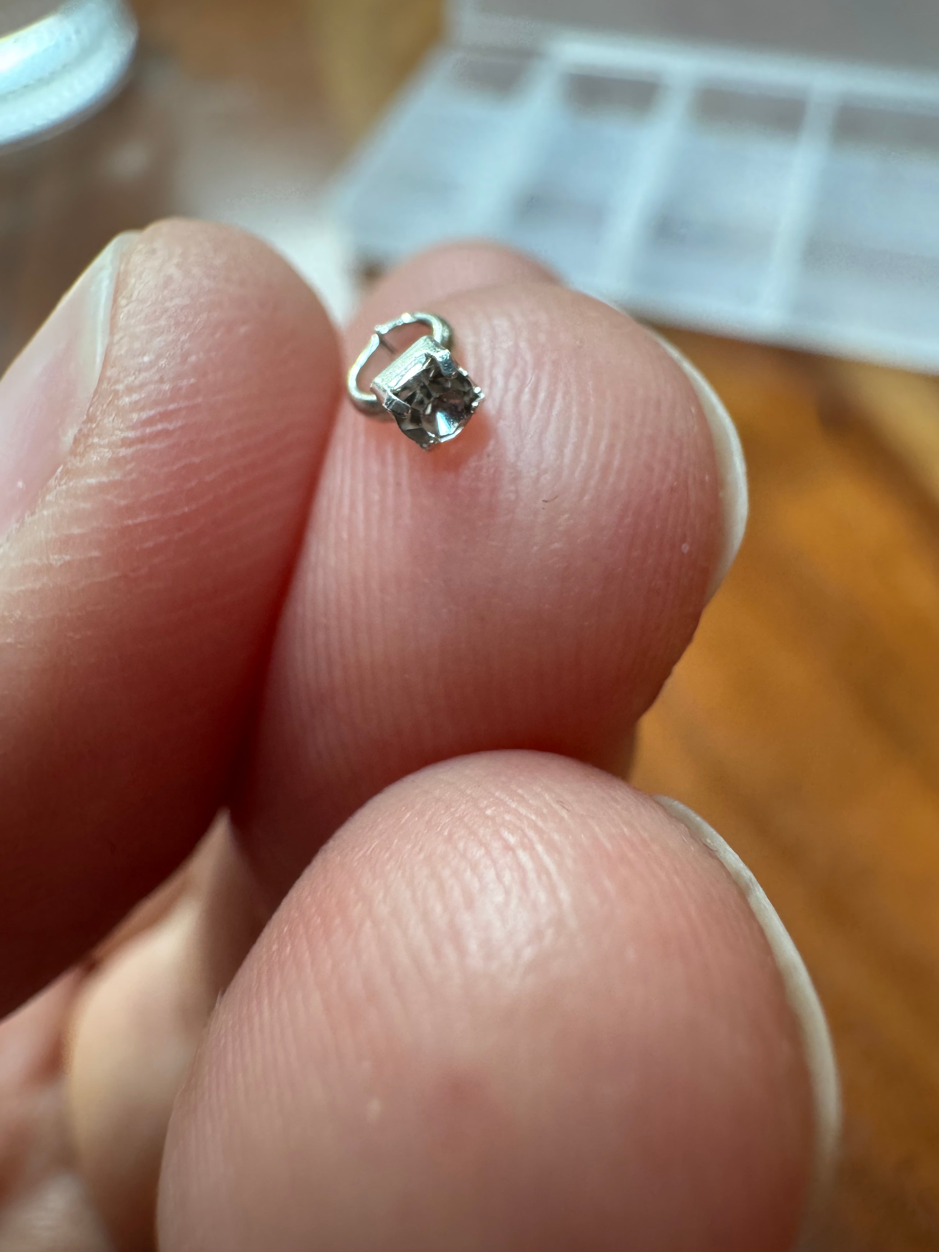 dollhouse miniature ring jewelry, 1/6 scale or 1/12 scale