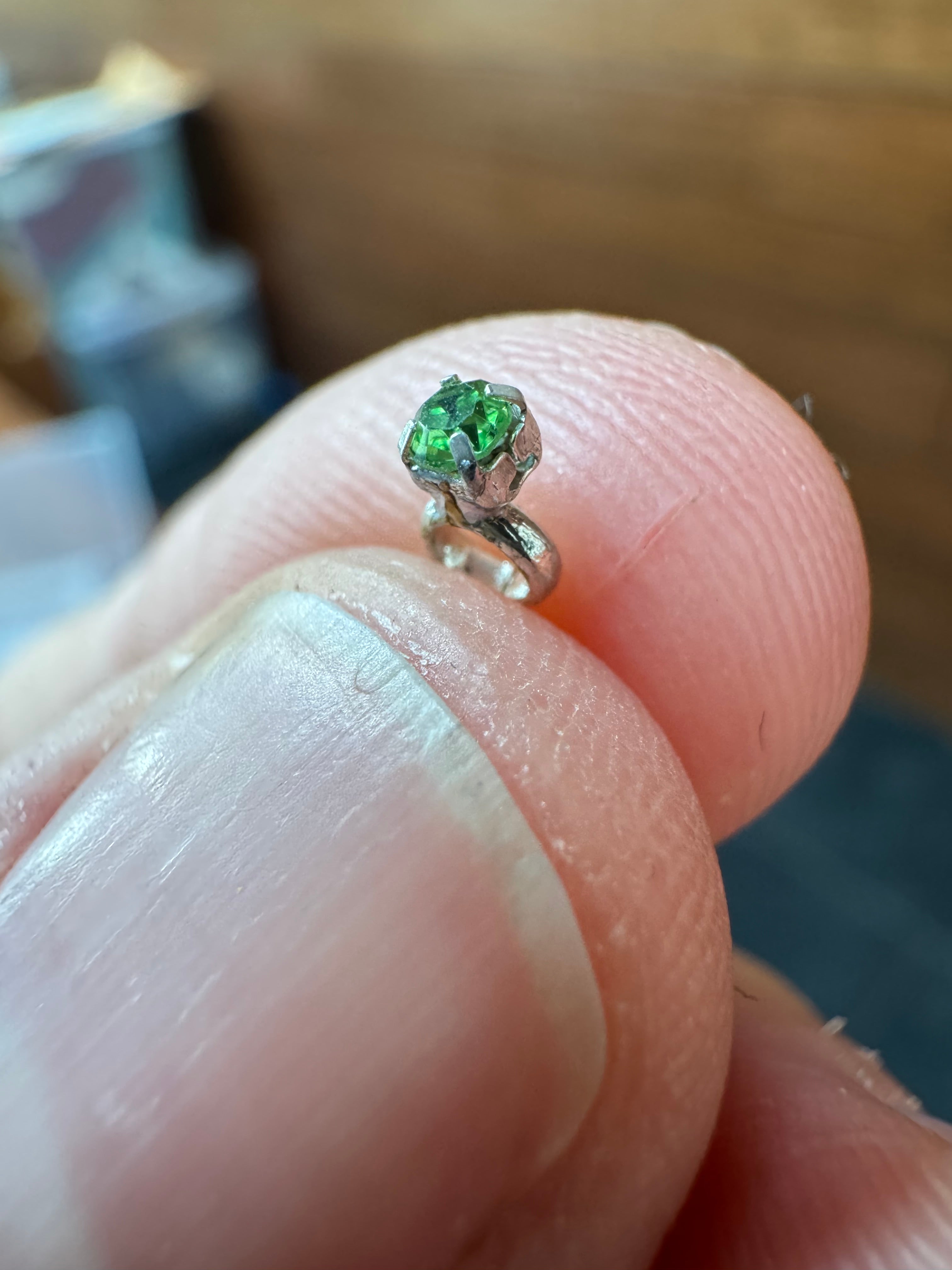 dollhouse miniature ring jewelry, 1/6 scale or 1/12 scale