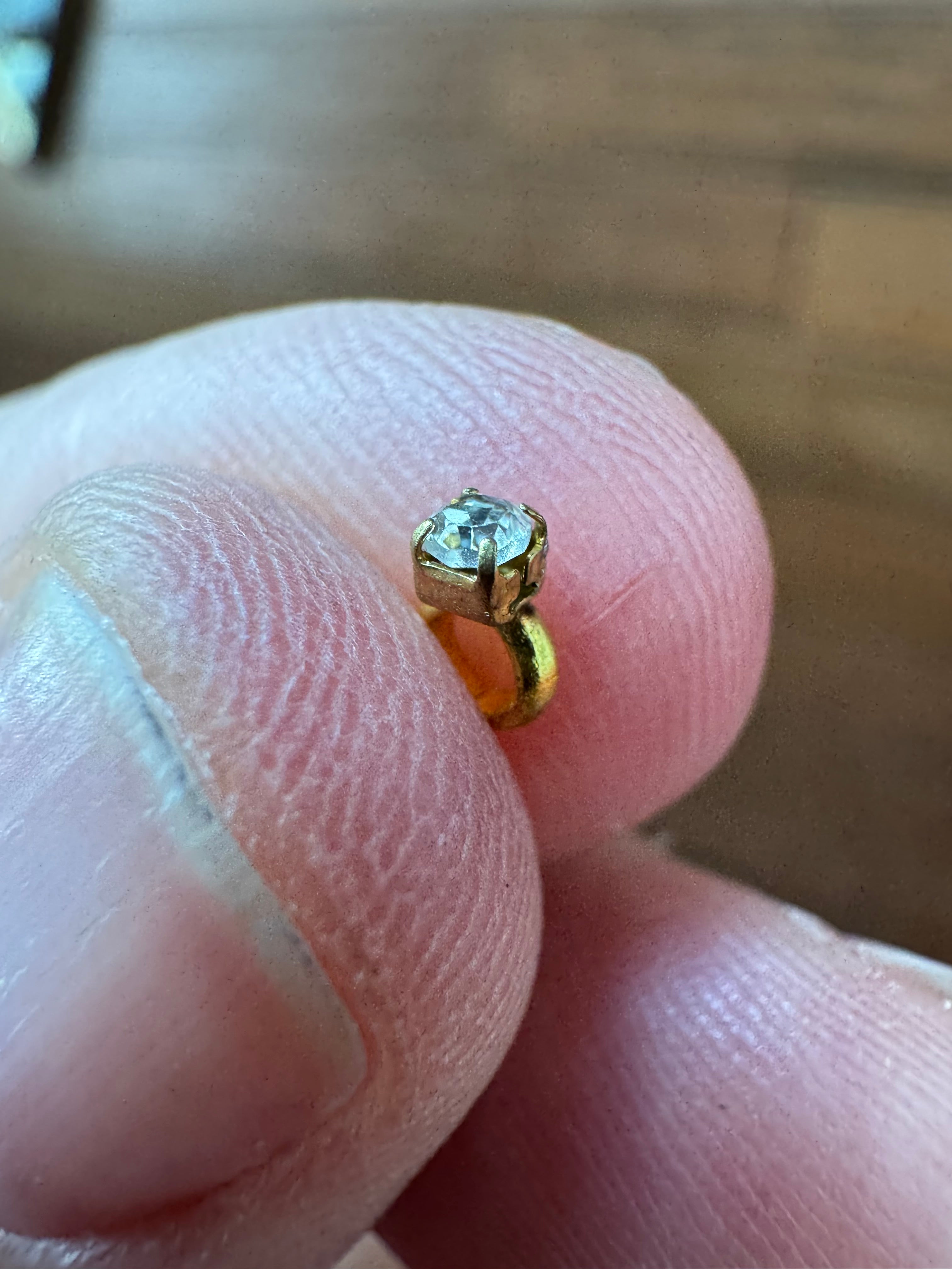 dollhouse miniature ring jewelry, 1/6 scale or 1/12 scale