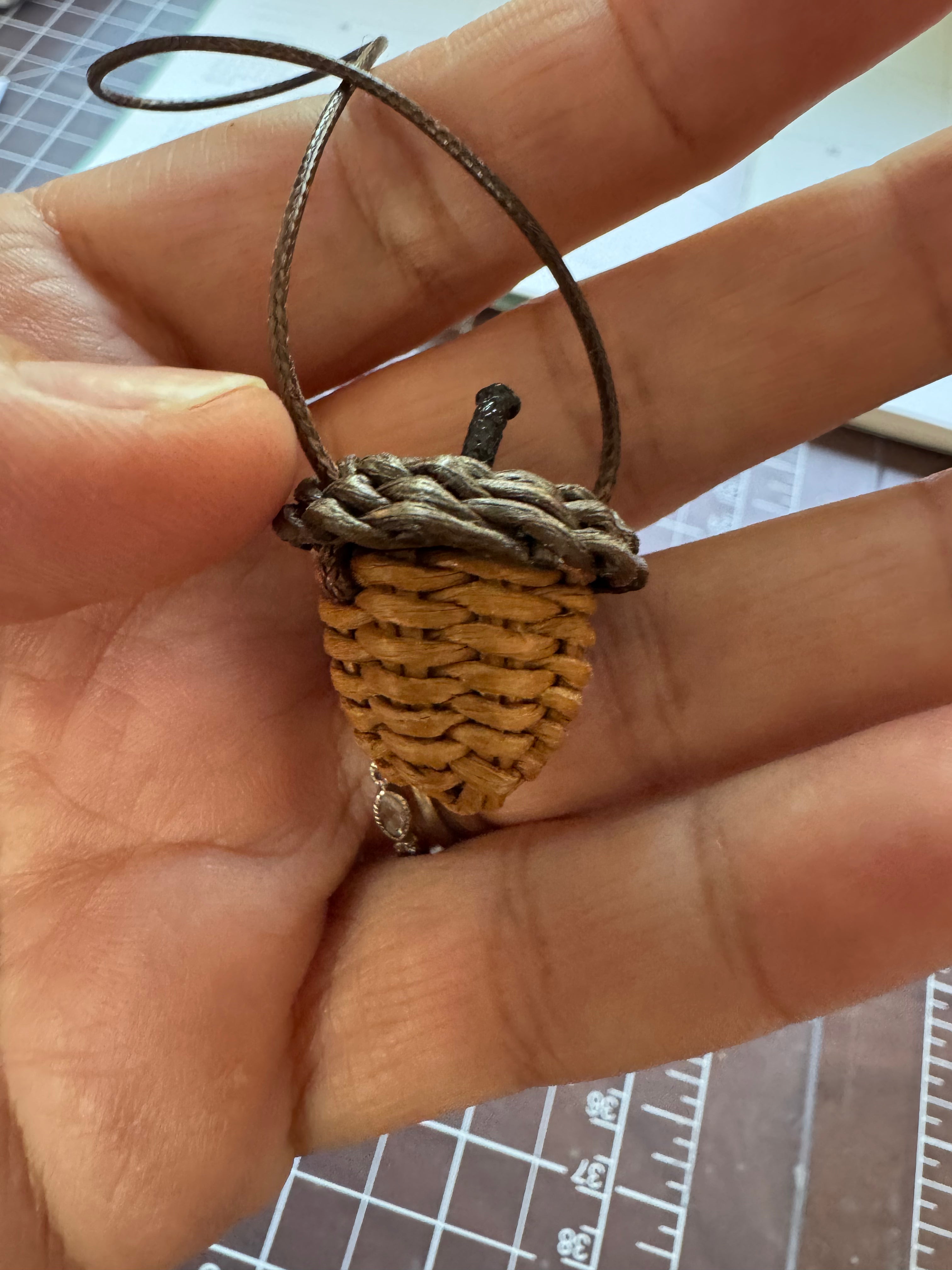 Miniature mushroom bag 1/6 scale rattan purse for Blythe,  purse for Labubu, crochet frog purse, Blythe purse mushroom accessory, fairy purse, foraging bag