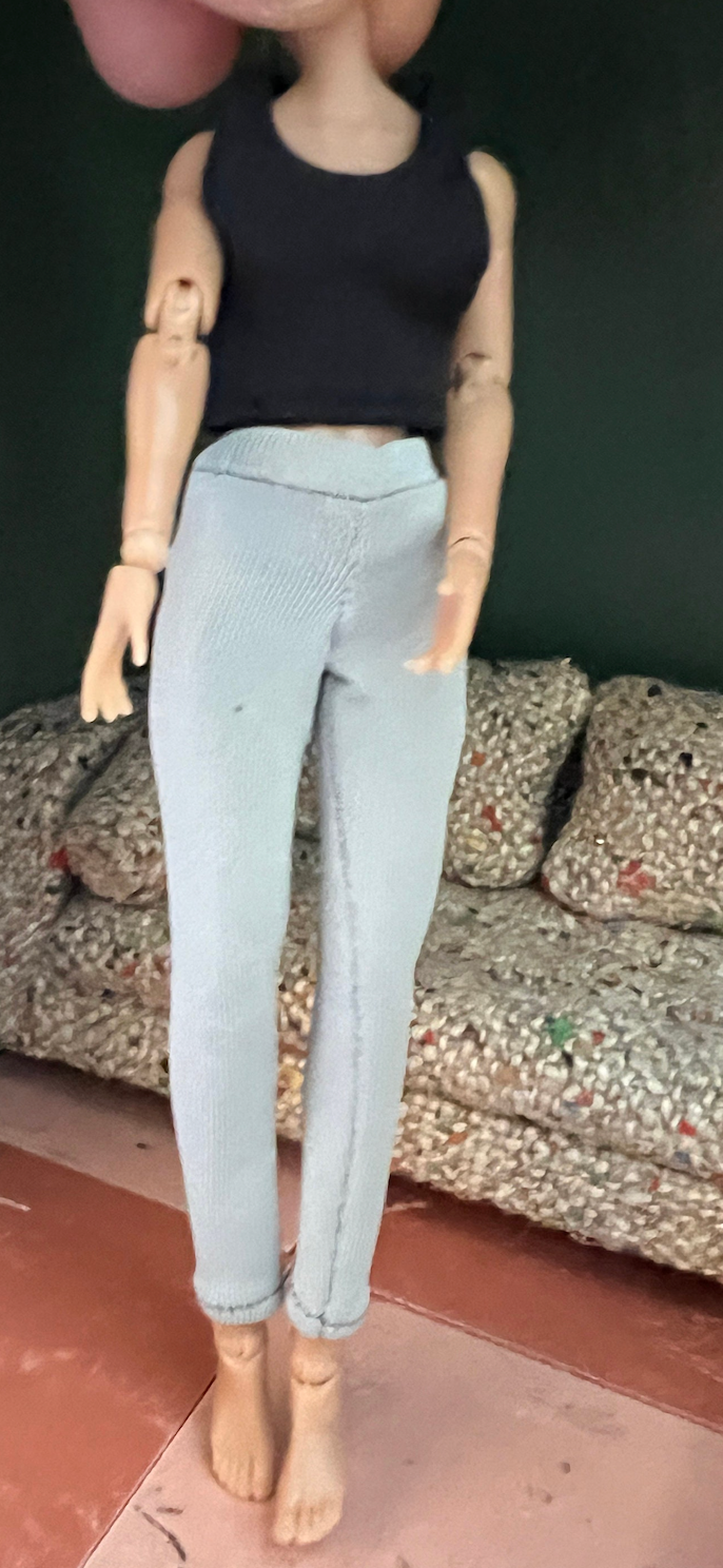 dollhouse miniature jogger and hoodie sweatshirt set 1/12 clothes female exercise