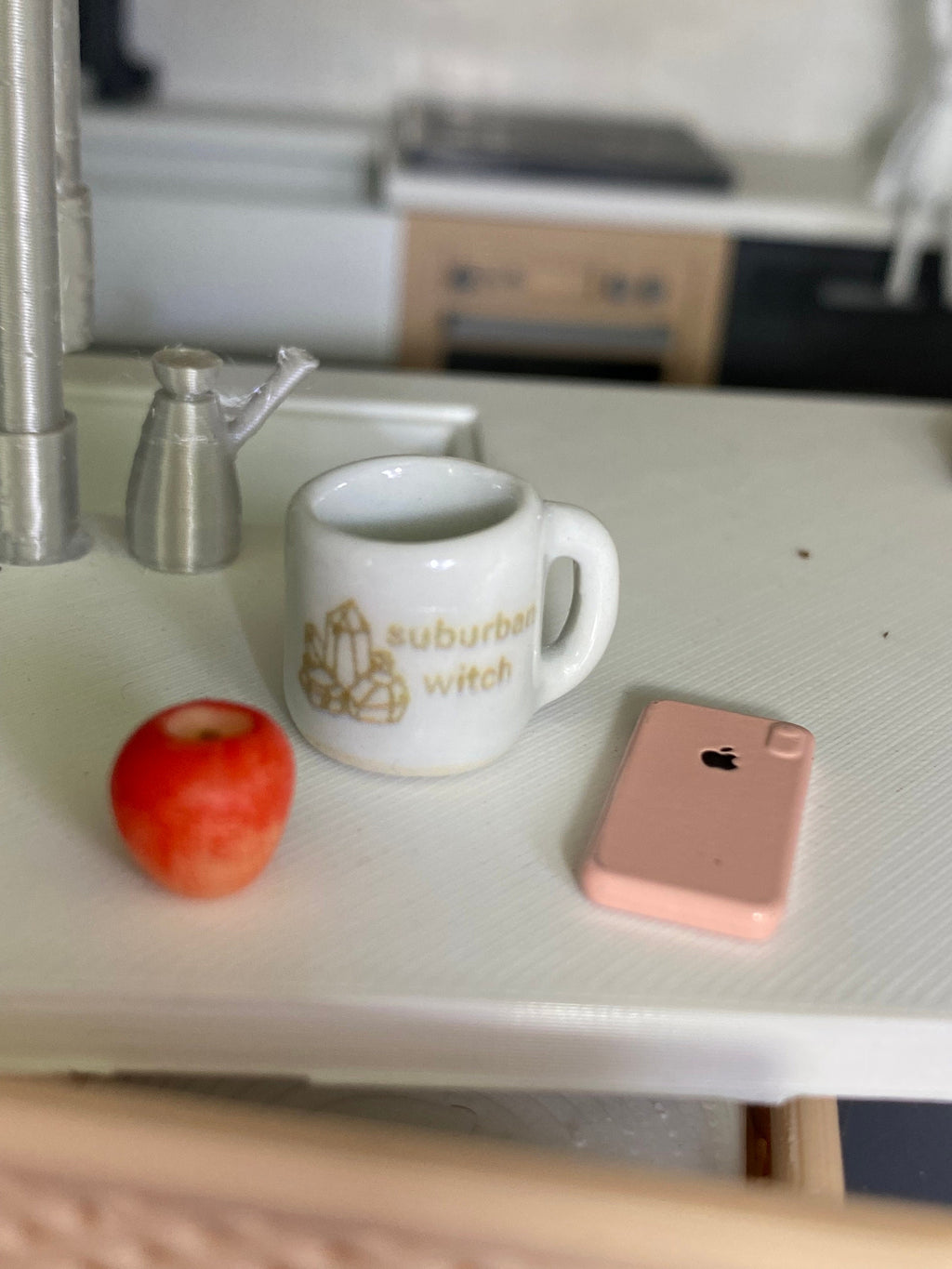 Dollhouse miniature coffee mug Suburban Witch miniature magic witch