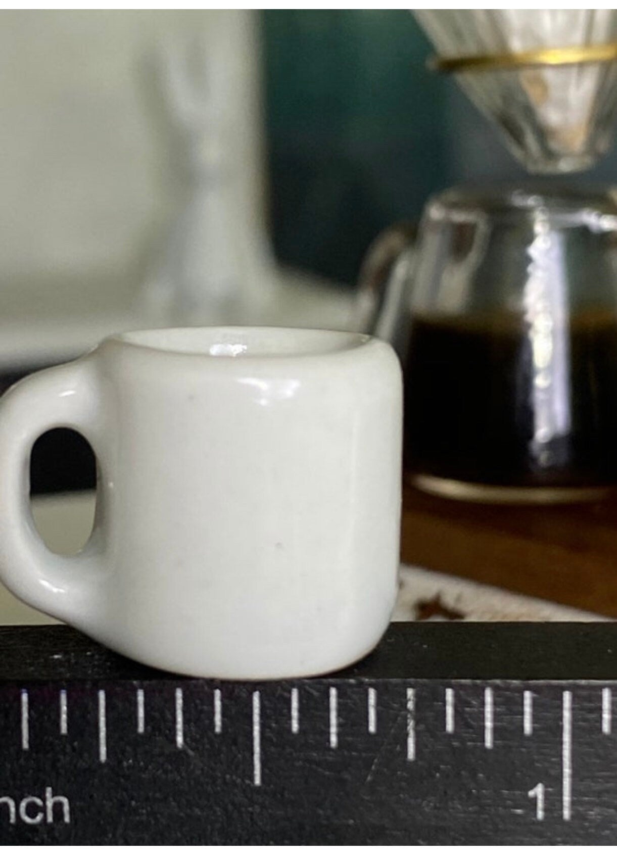 Dollhouse miniature coffee mug Straight outta coffee 1/12 scale