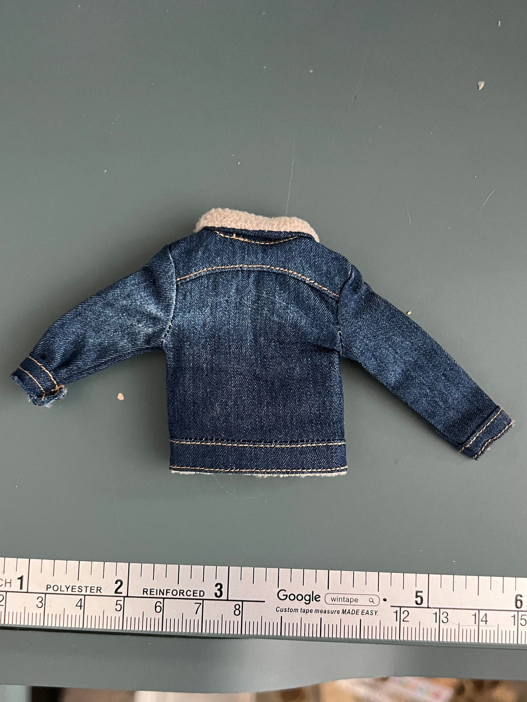 dollhouse miniature coat 1/12 denim jacket