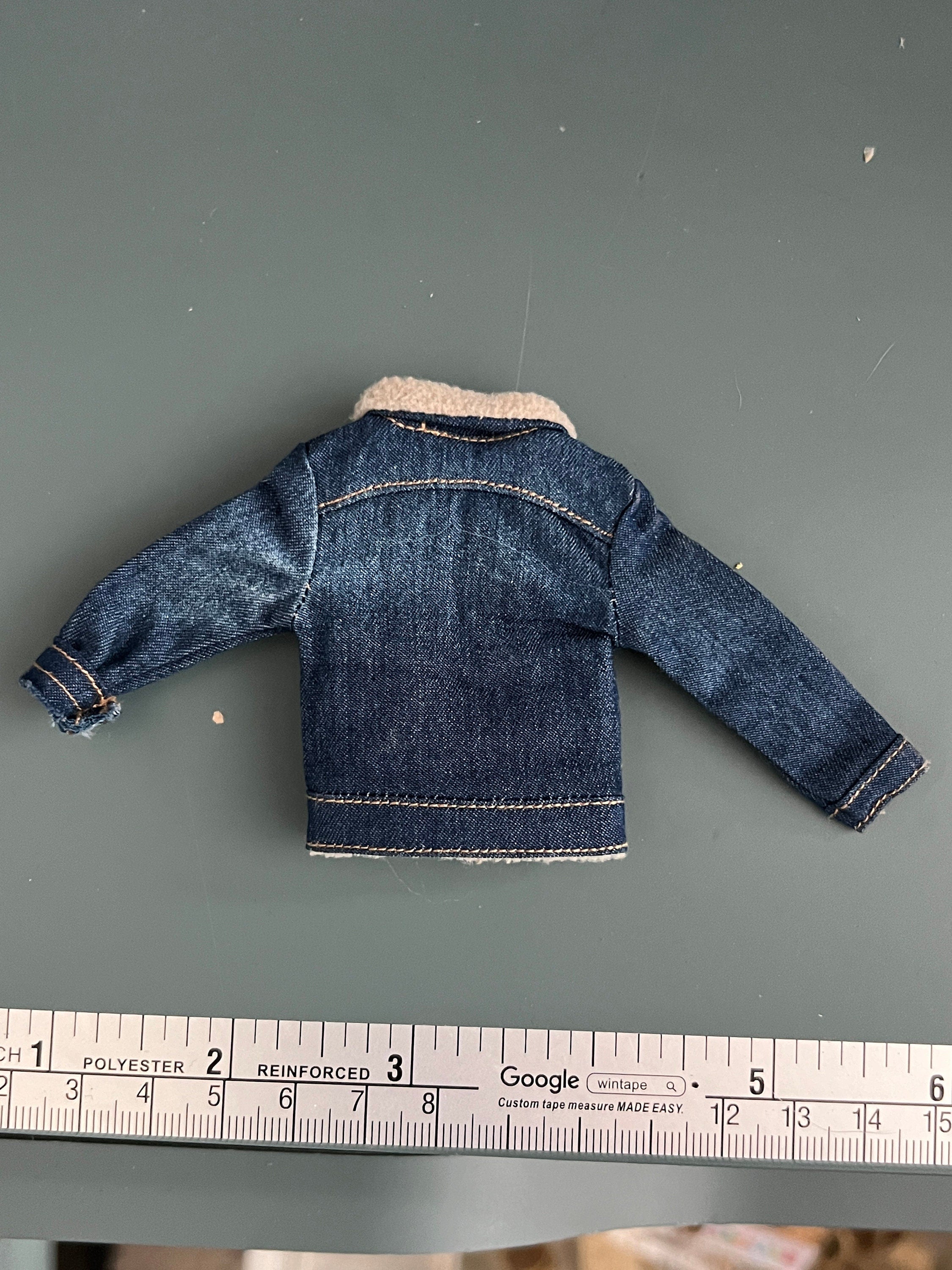 dollhouse miniature coat 1/12 denim jacket