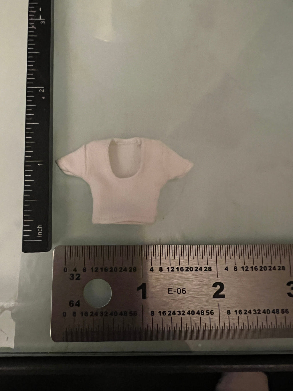 dollhouse miniature tee shirt, low cut top, 1/12 women's clothes