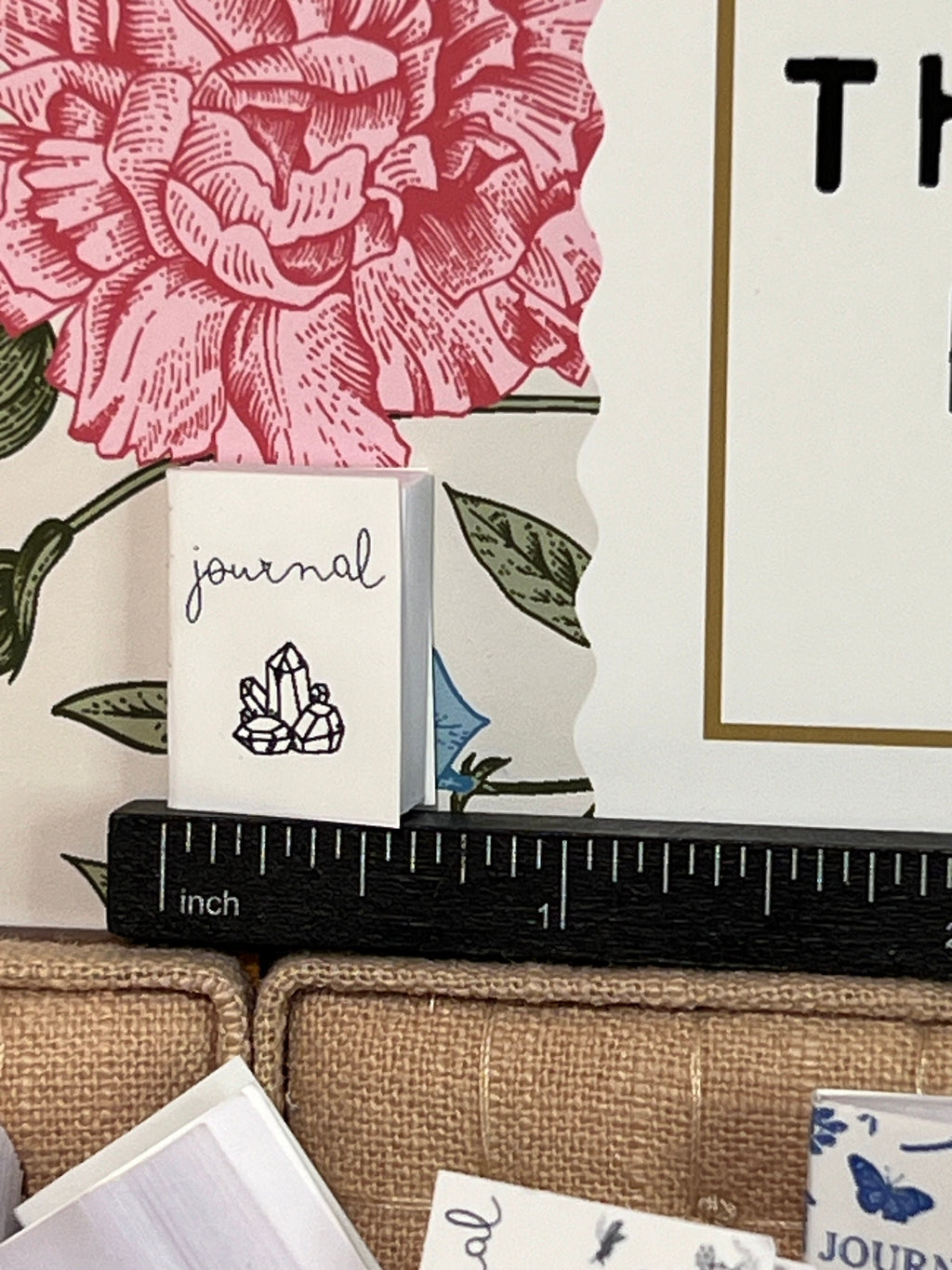 Dollhouse Miniature book, The End! dollhouse miniature book 1/12 books 1/6 scale books 1/12 bookcase hands off protest dump trump funny sarcastic political gifts turd