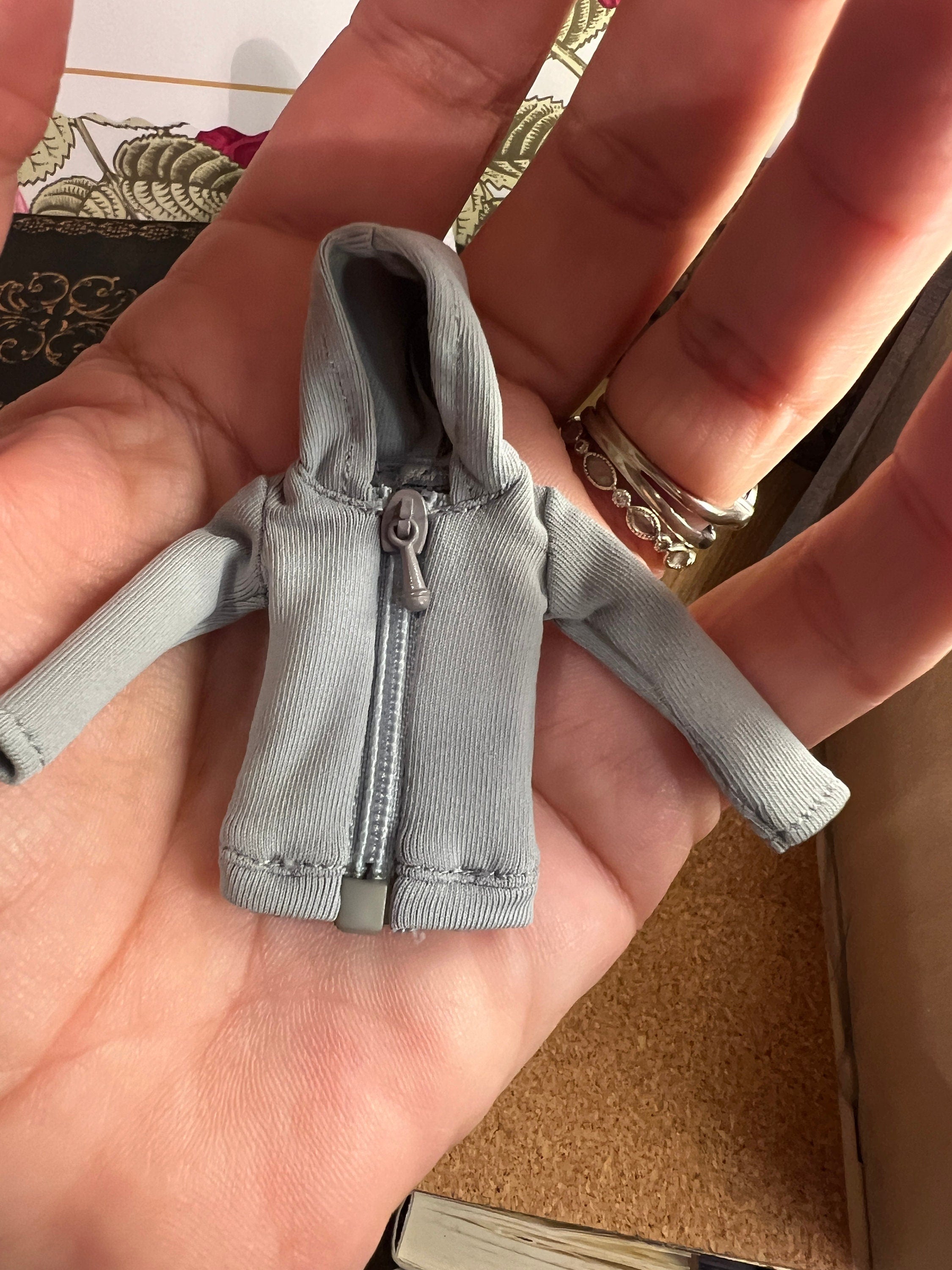 dollhouse miniature jogger and hoodie sweatshirt set 1/12 clothes female exercise