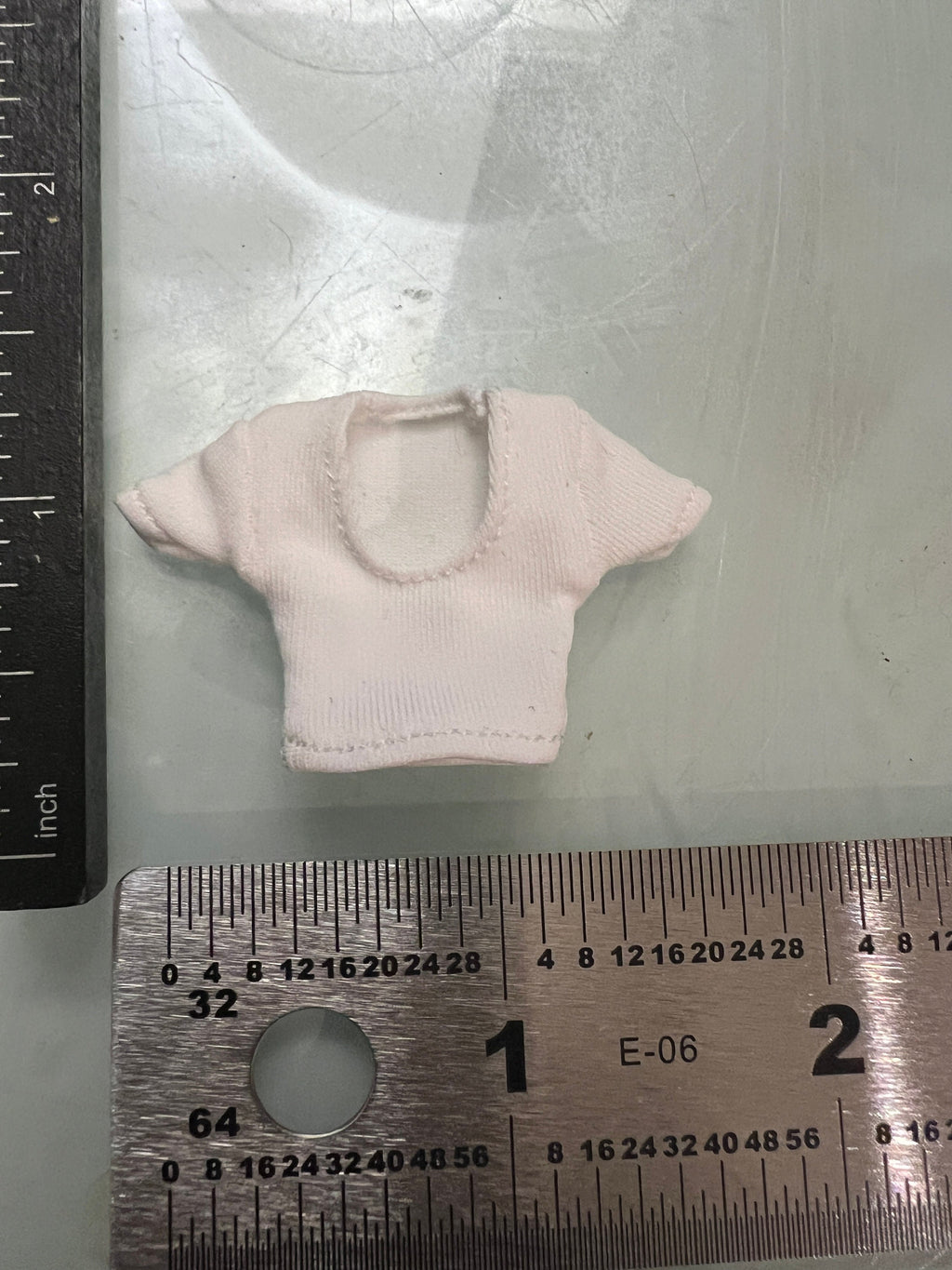 dollhouse miniature tee shirt, low cut top, 1/12 women's clothes