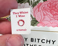 Dollhouse Miniature book, Whine dollhouse miniature book, 1/12 scale dollhouse book, blank inside, 1/6 scale book