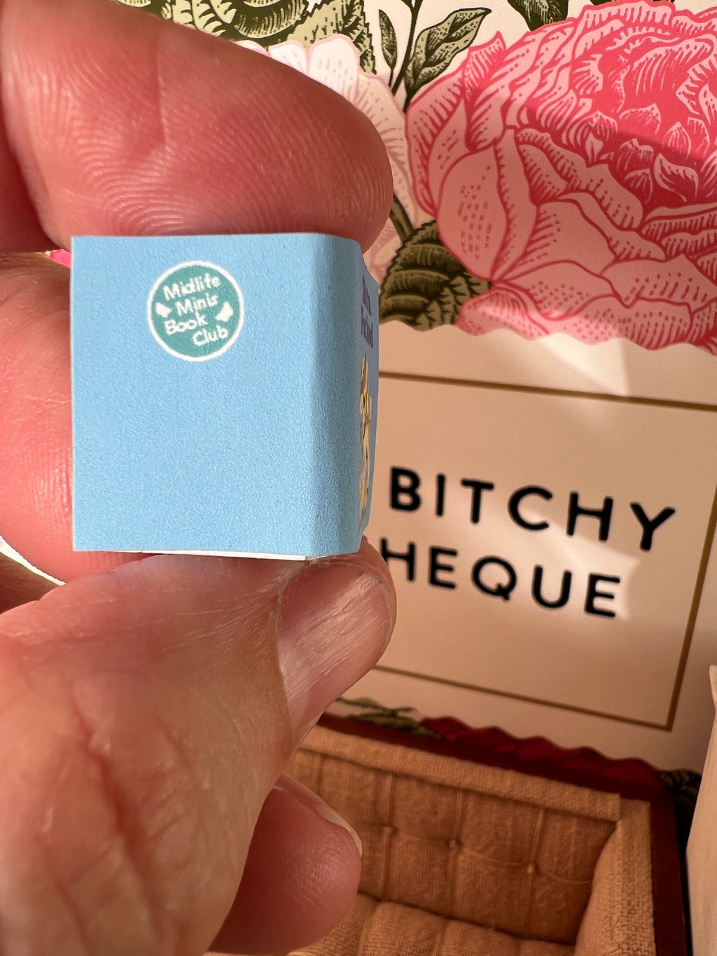 Dollhouse Miniature book, Shit's Fucked dollhouse miniature book, 1/12 scale dollhouse book, blank inside, 1/6 scale book