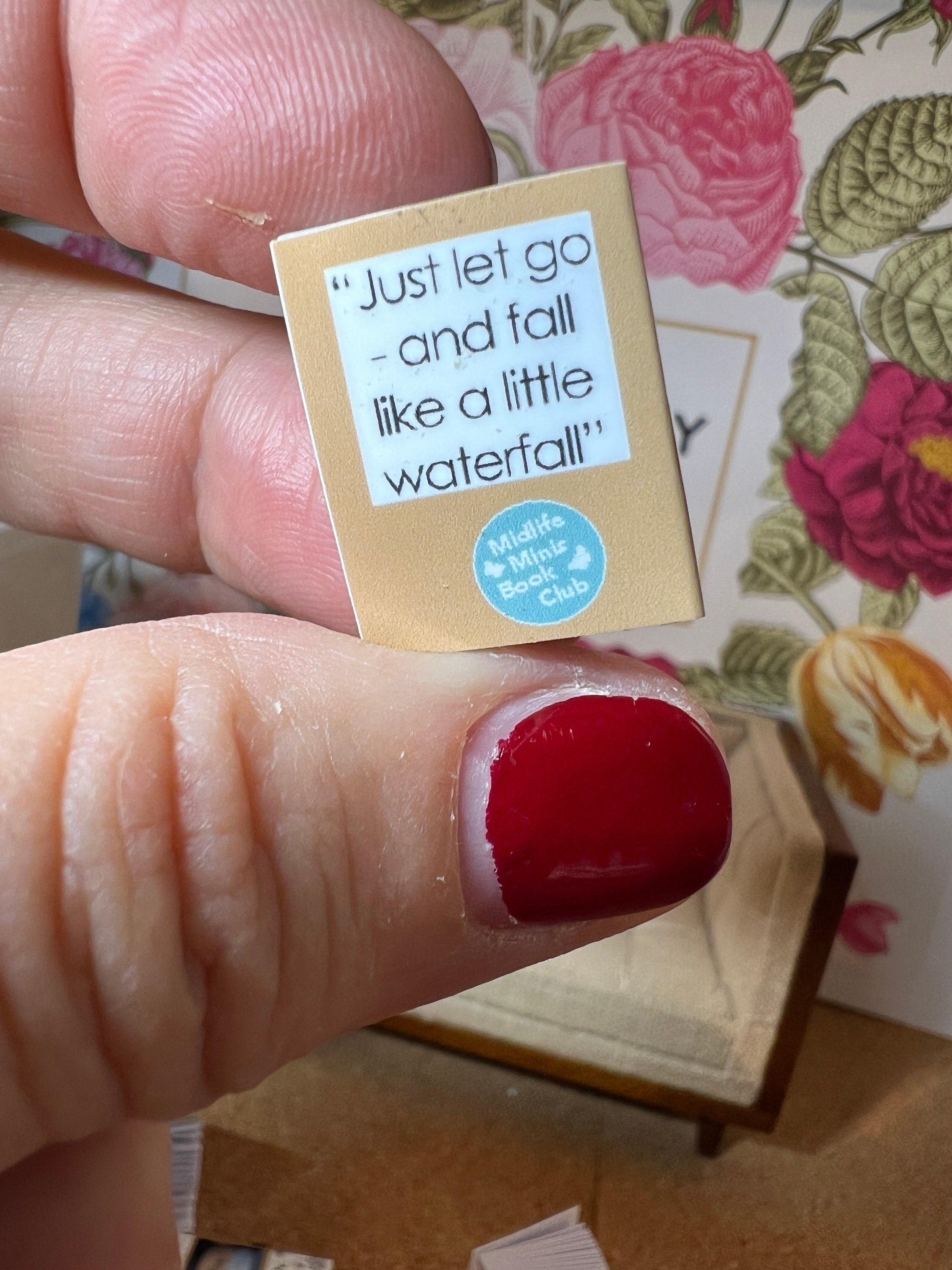 Dollhouse Miniature book, Bob Ross, 1/12 scale dollhouse book, blank inside, 1/6 scale book