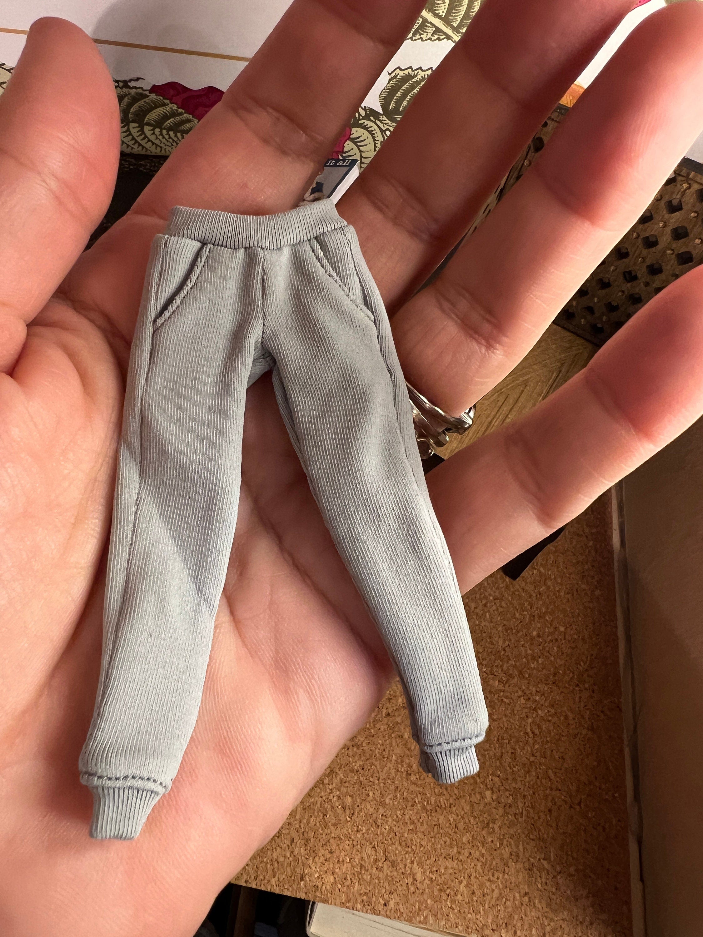 dollhouse miniature jogger and hoodie sweatshirt set 1/12 clothes female exercise