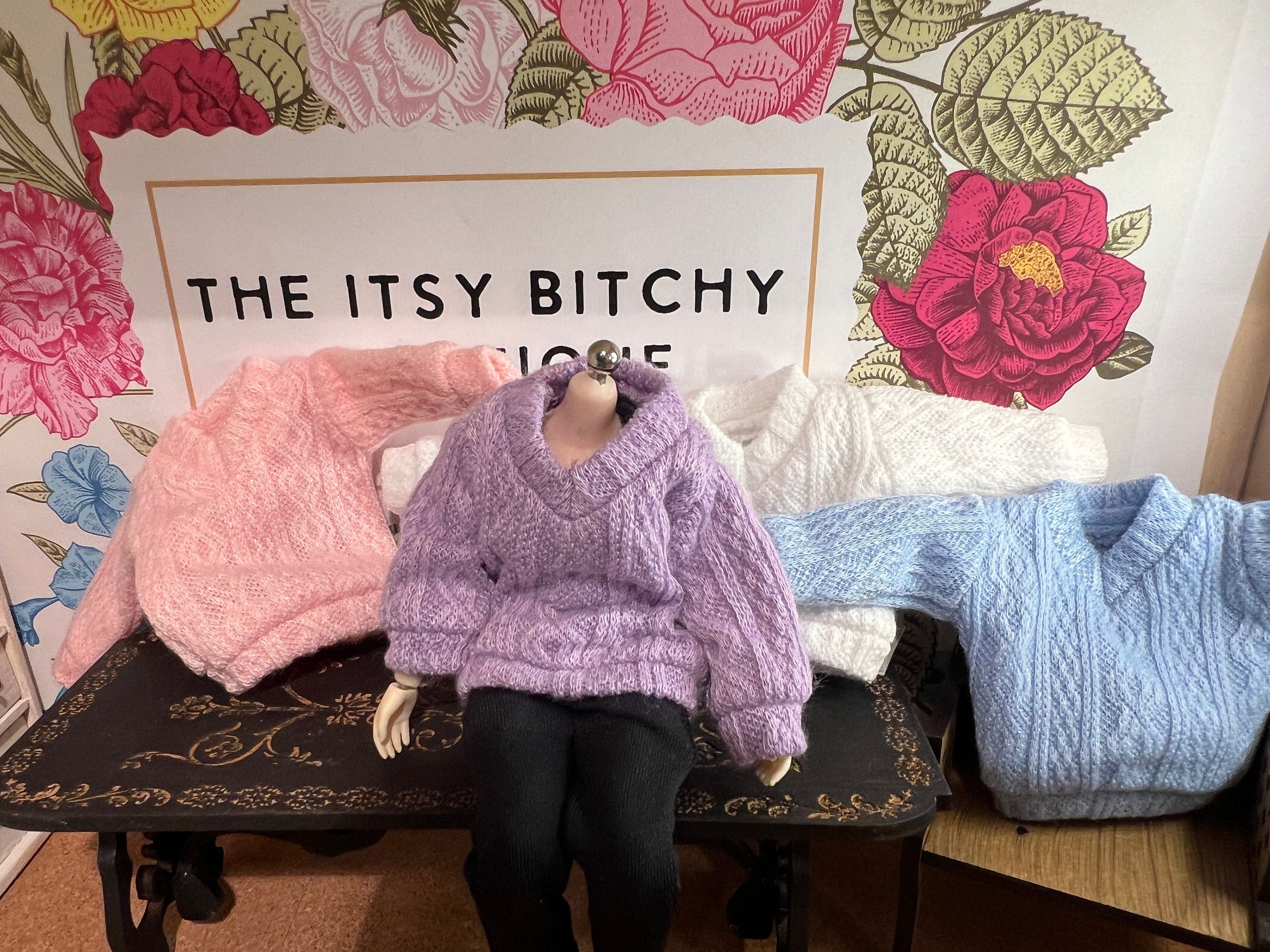 Dollhouse miniature Sweater handmade 1/12 scale clothing