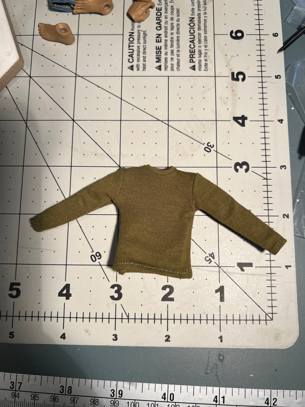 dollhouse miniature shirt 1/12 long sleeve shirt unisex top