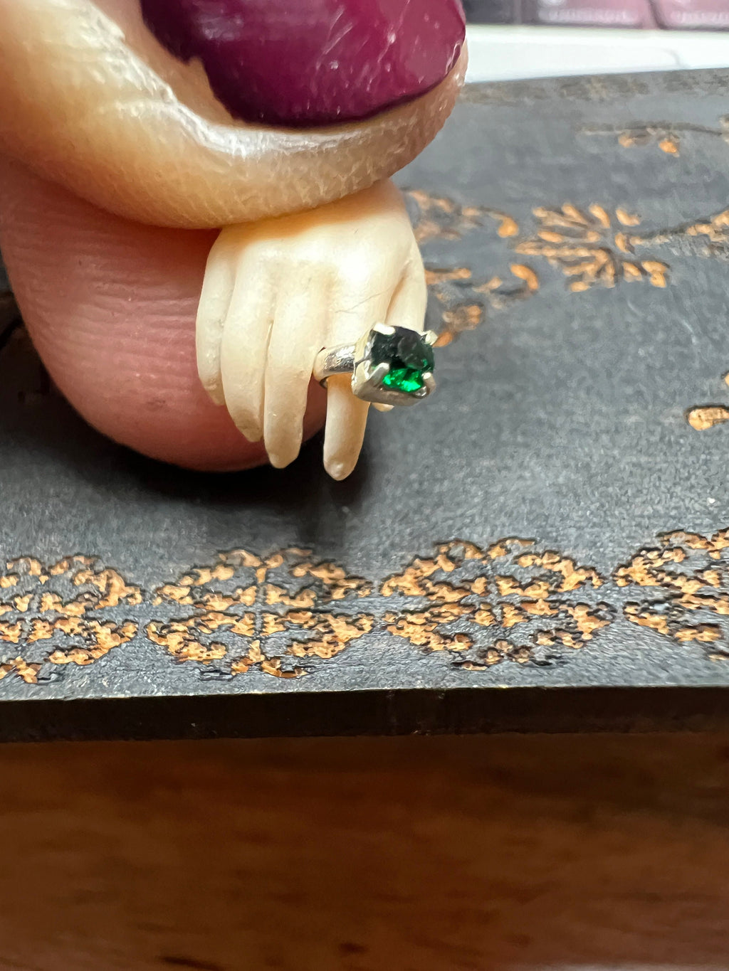 dollhouse miniature ring jewelry, 1/6 scale or 1/12 scale