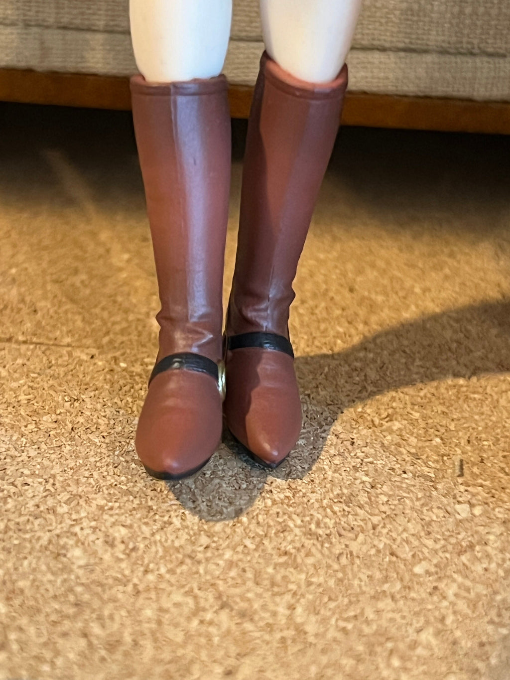 dollhouse miniature boots 1/12 boots, Frye style 90’s for 6 inch doll