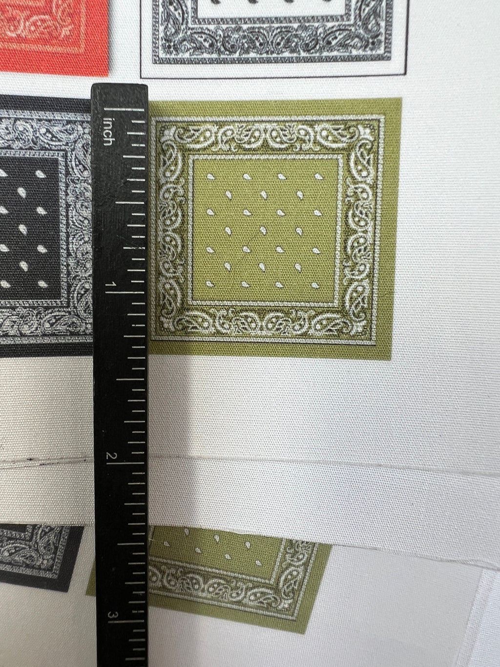 dollhouse miniature bandana 1/12 scale for 6 inch figure and 1/6 scale Bandana