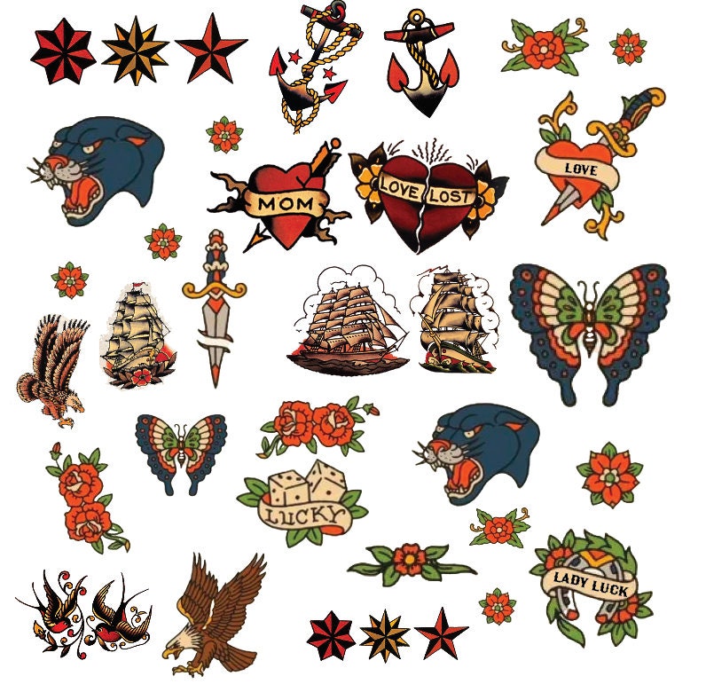 dollhouse miniature tattoos, 1/12 scale tattoos