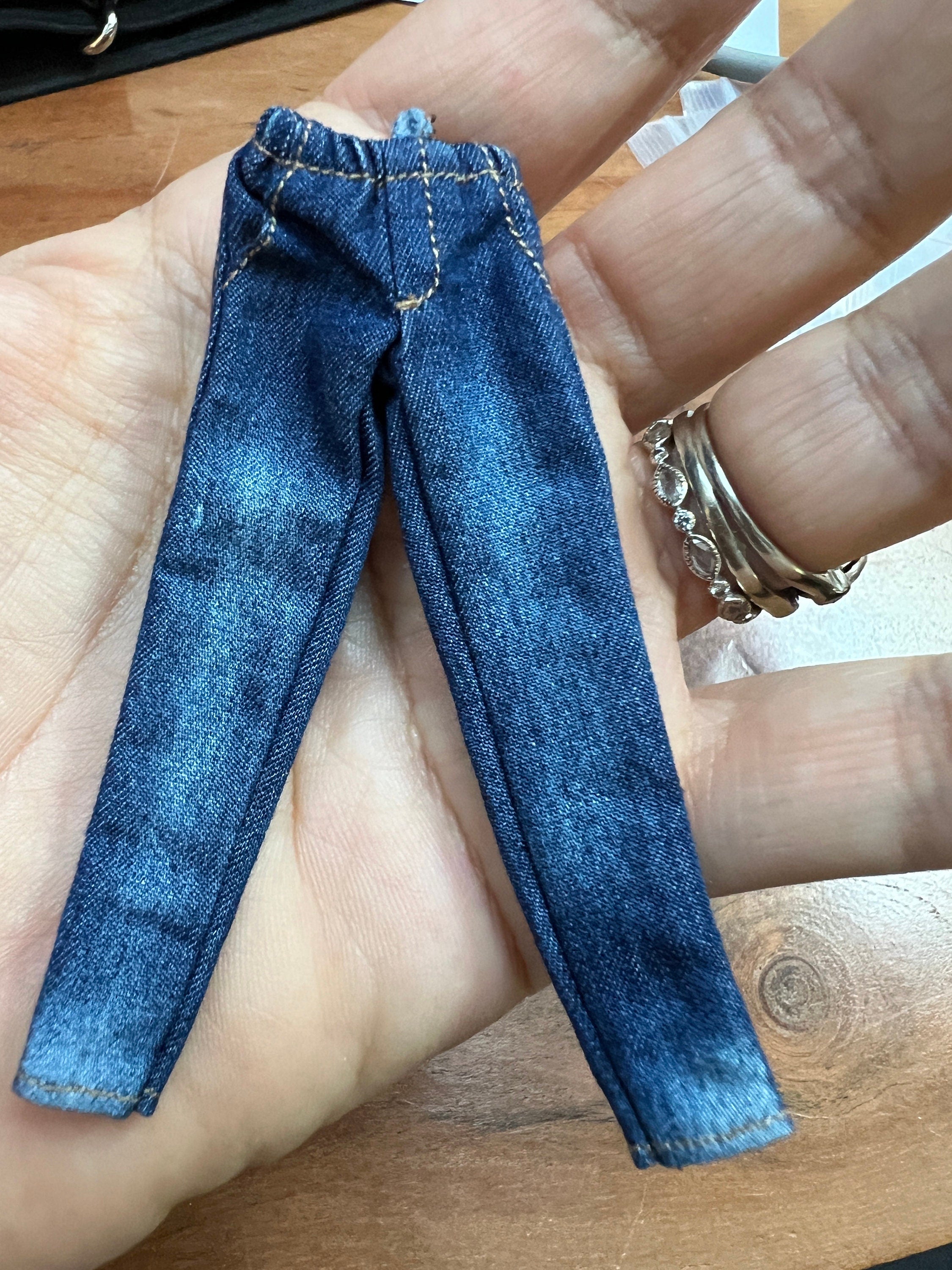 Dollhouse miniature women's jeans 1/12 clothing