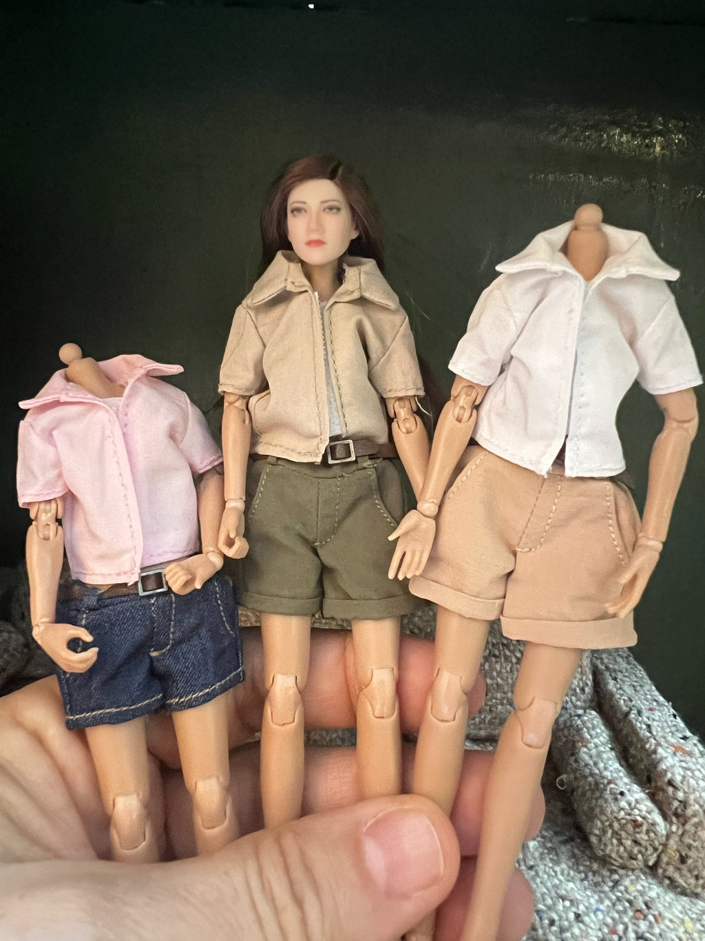 dollhouse miniature top blouse, 1/12 women's clothes