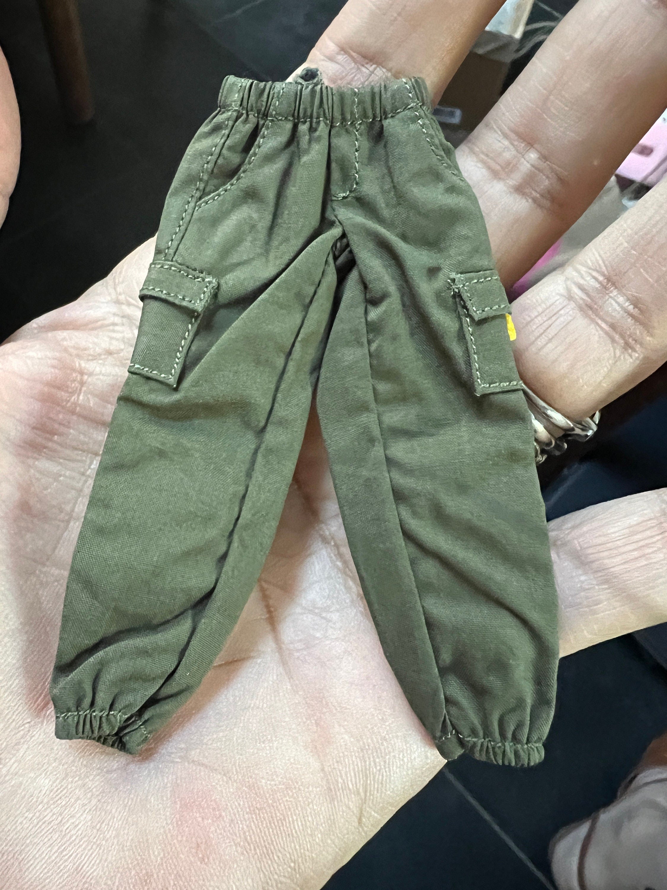 Dollhouse miniature pants 1/12 cargo pants clothes for Phicen and Tbleague action figure