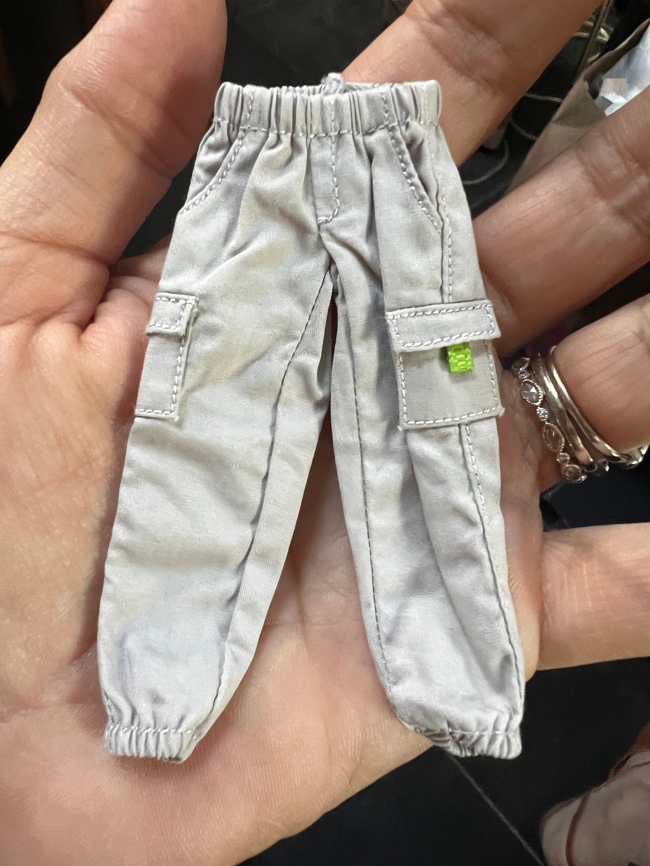 Dollhouse miniature pants 1/12 cargo pants clothes for Phicen and Tbleague action figure