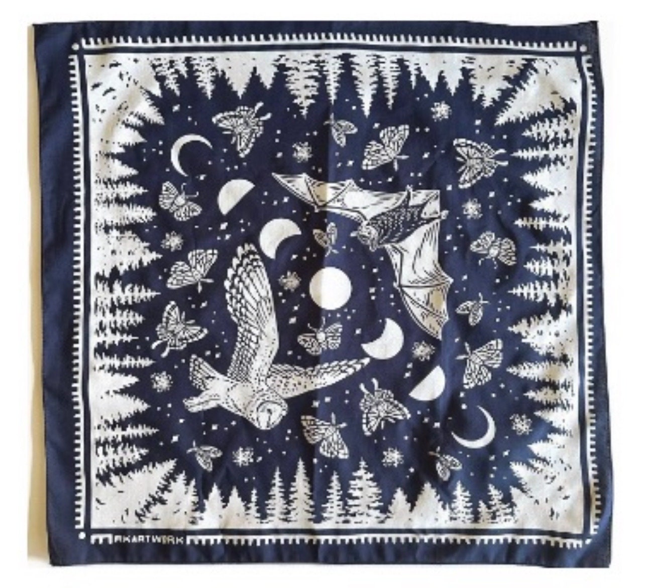 dollhouse miniature bandana 1/12 scale Bandana and 1/6 scale bandana