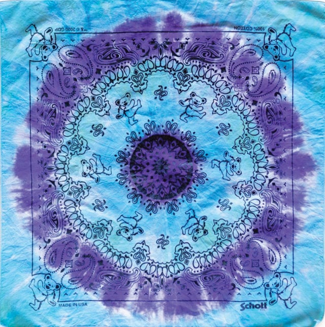 dollhouse miniature bandana 1/12 scale for 6 inch figure and 1/6 scale Bandana