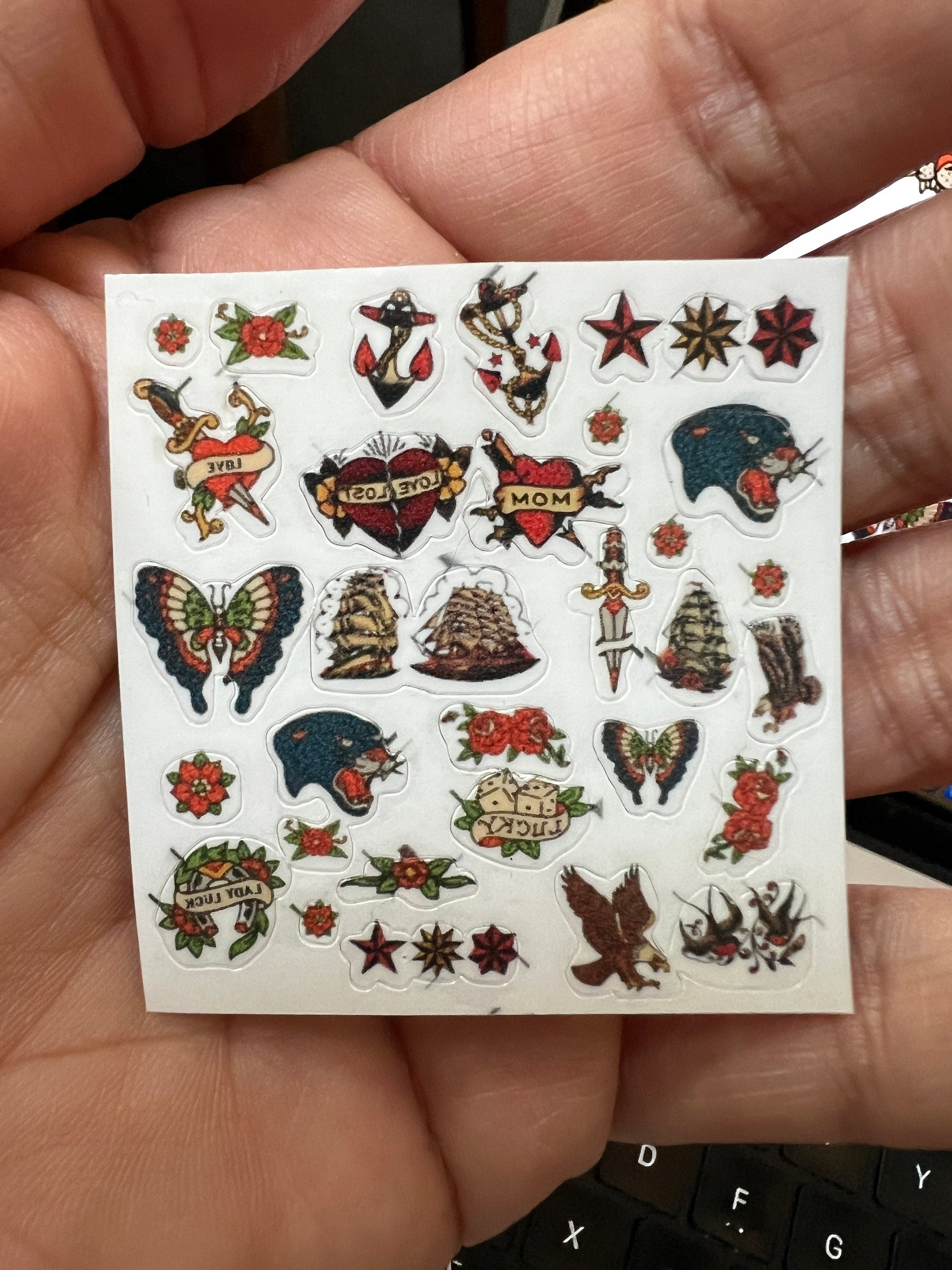 dollhouse miniature tattoos, 1/12 scale tattoos