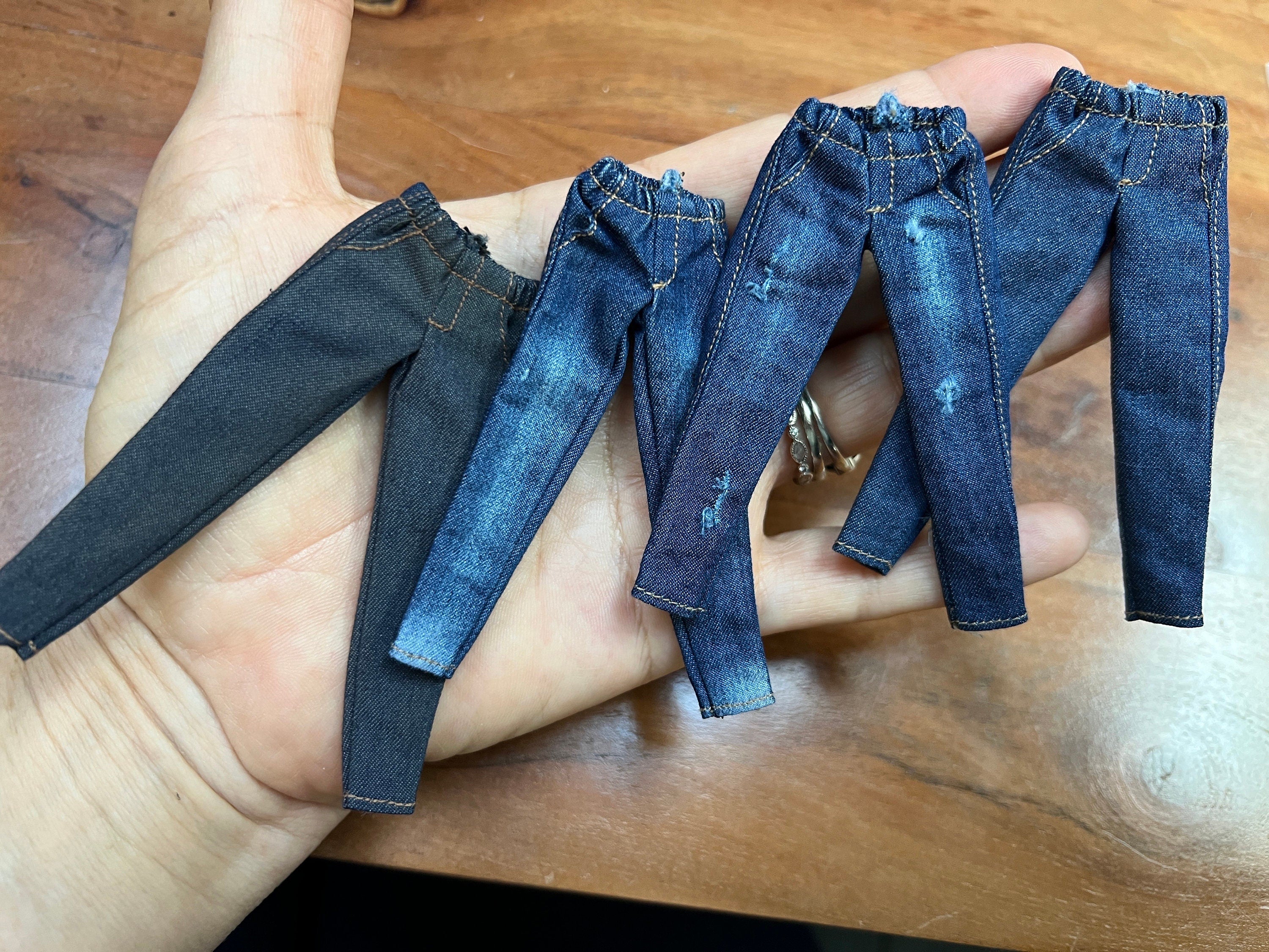 Dollhouse miniature women's jeans 1/12 clothing