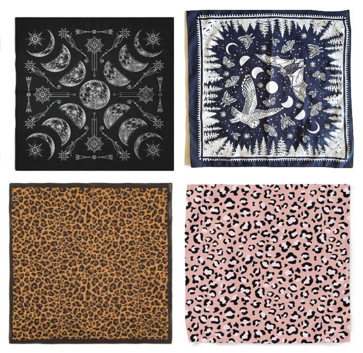 dollhouse miniature bandana 1/12 scale Bandana and 1/6 scale bandana