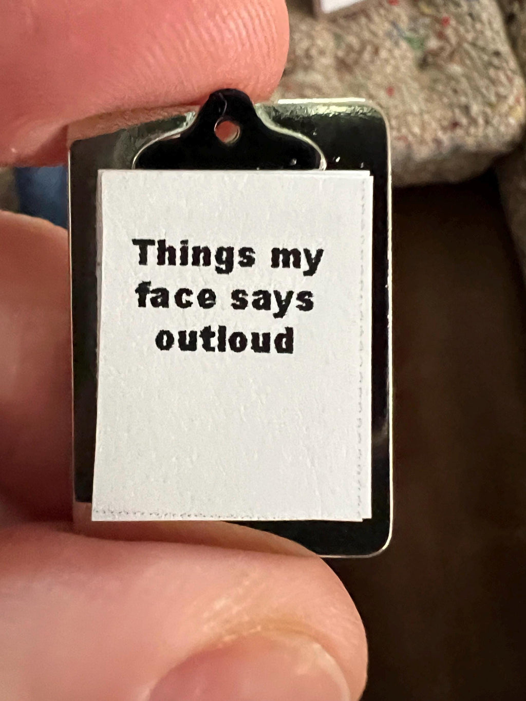 dollhouse miniature clipboard 1/12 scale accessory dollhouse office