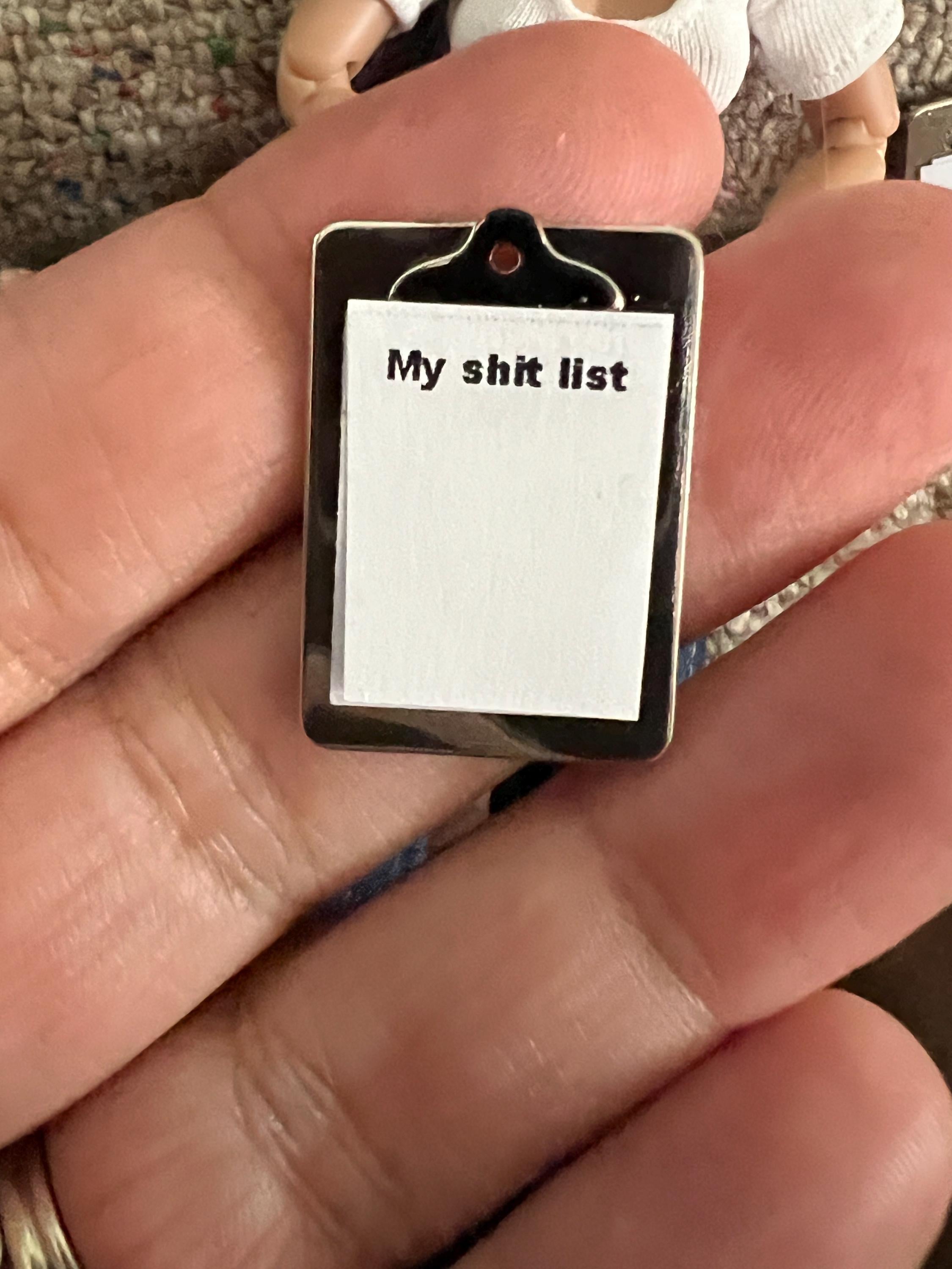 dollhouse miniature clipboard 1/12 scale accessory dollhouse office