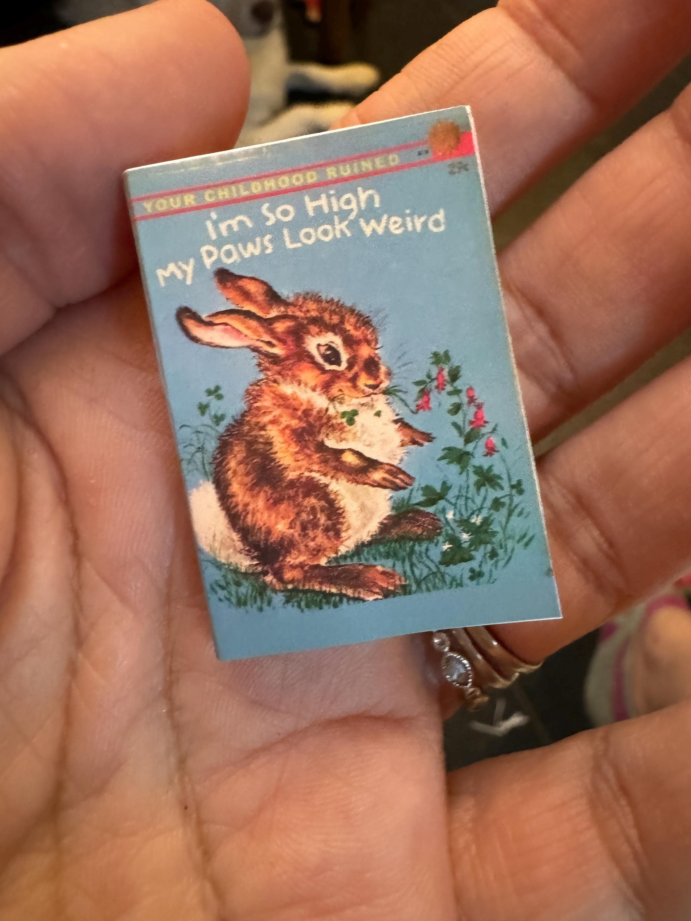 Dollhouse Miniature book, High Paws dollhouse miniature book 1/12 decor 1/6 accessory bookshelf