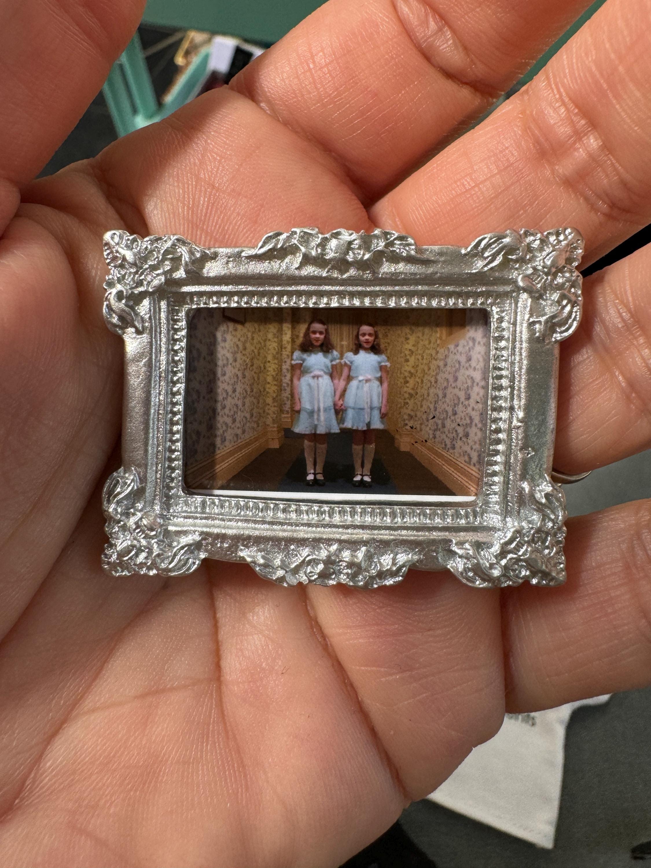 dollhouse miniature Halloween decor, The Shining and Amityville Horror