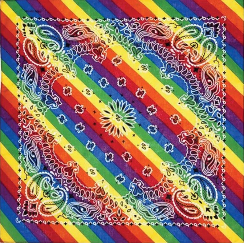 dollhouse miniature bandana 1/12 scale for 6 inch figure and 1/6 scale Bandana