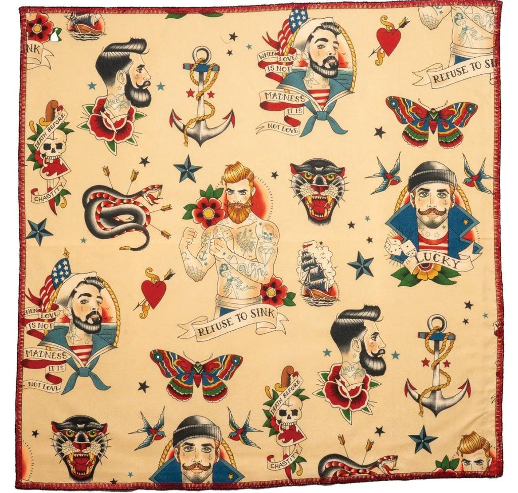 dollhouse miniature bandana 1/12 scale for 6 inch figure and 1/6 scale Bandana