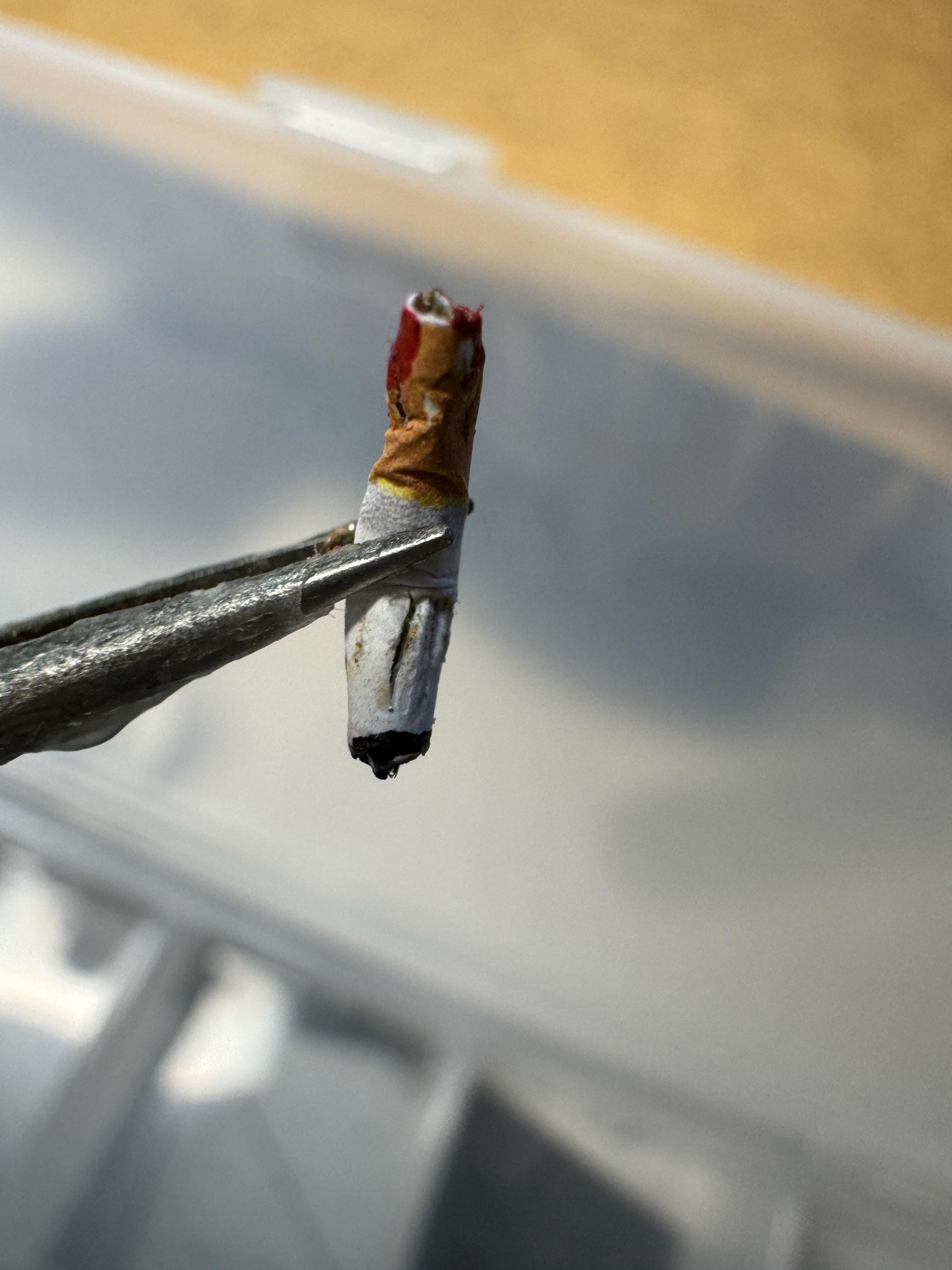 dollhouse miniature cigarette, 1/12 cigarette with lipstick, smoking