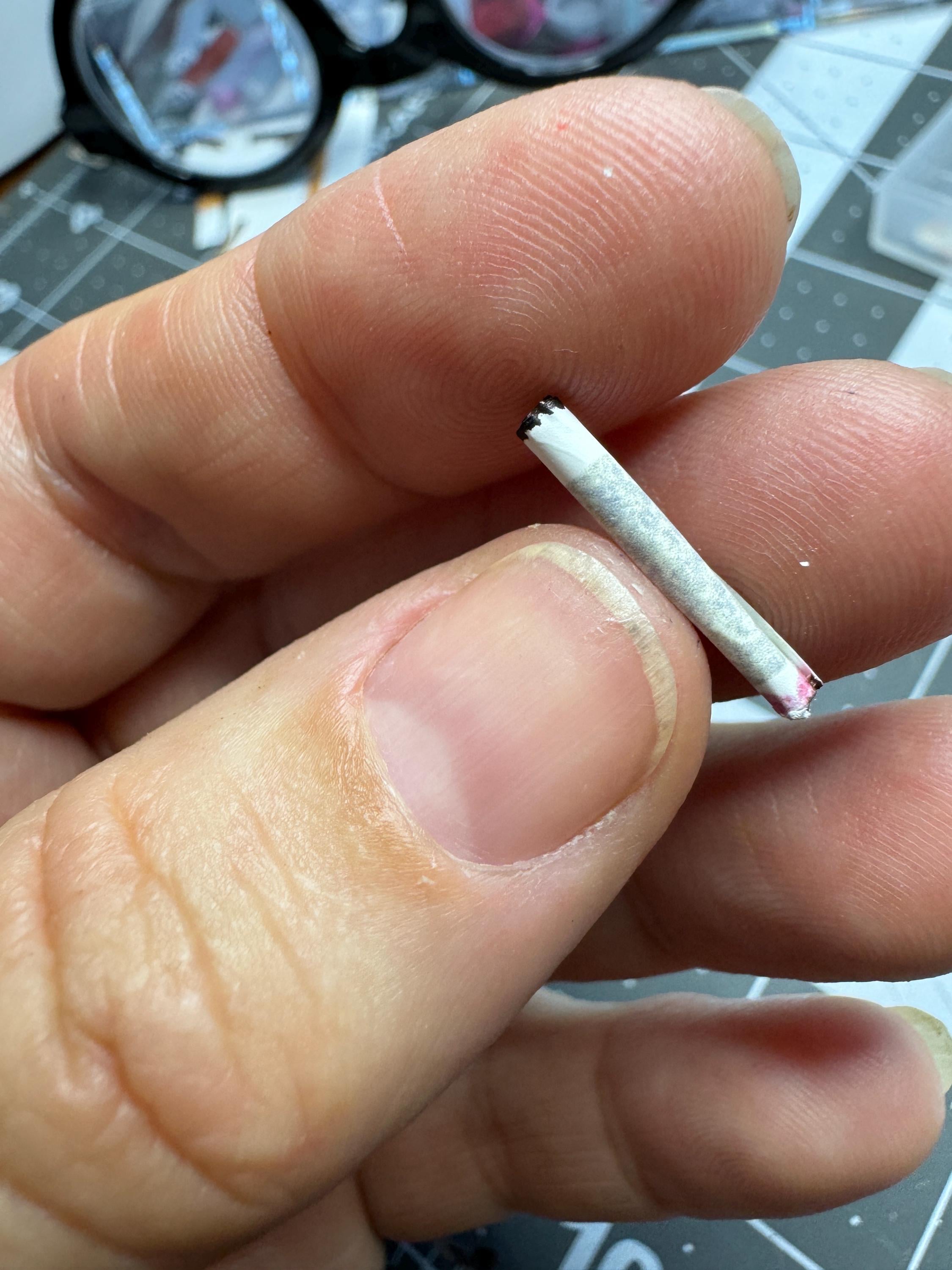 Dollhouse miniature fake joint, 1/12 scale blunt