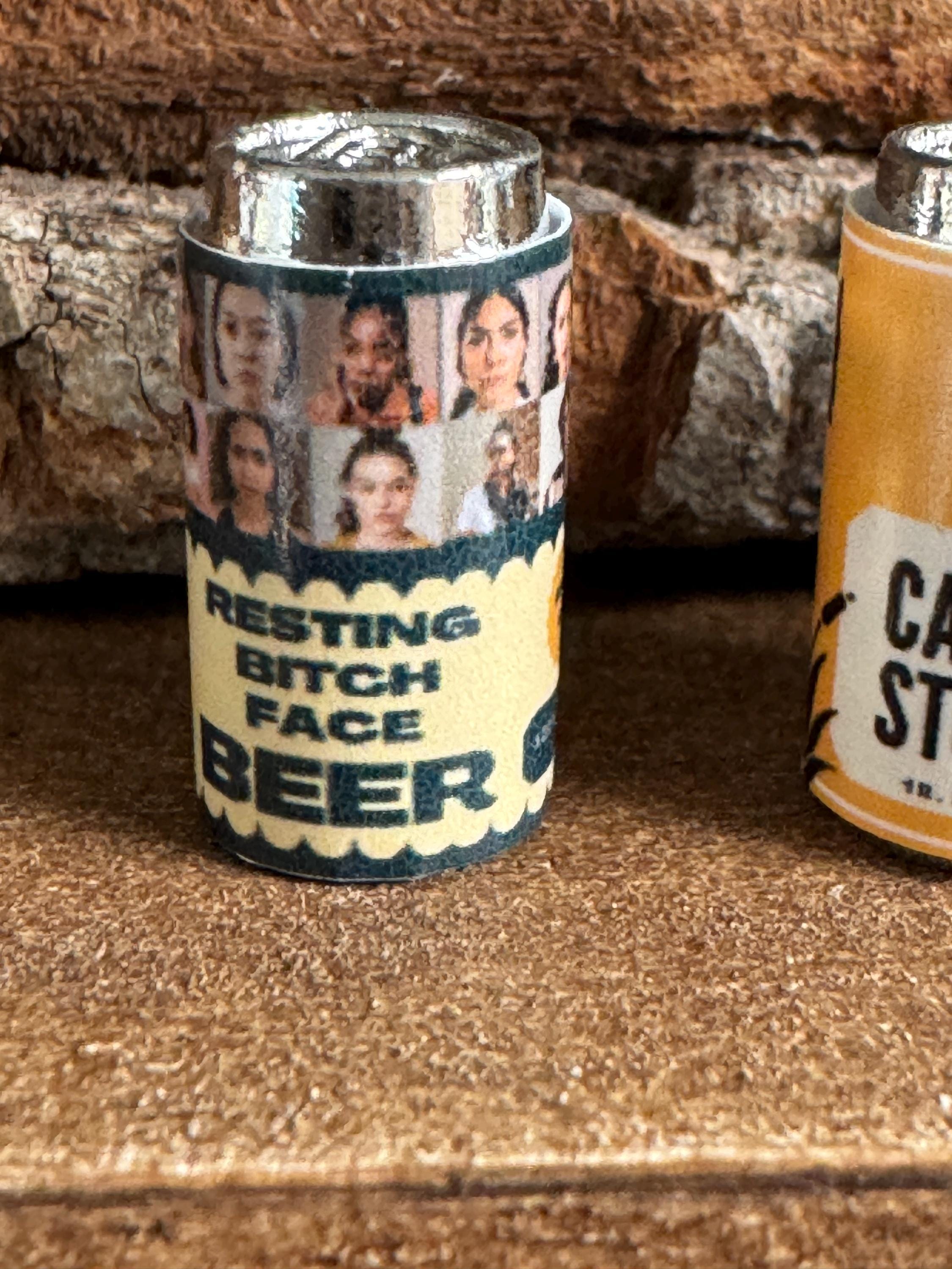 dollhouse miniature snarky beer, 1/12 bar decor