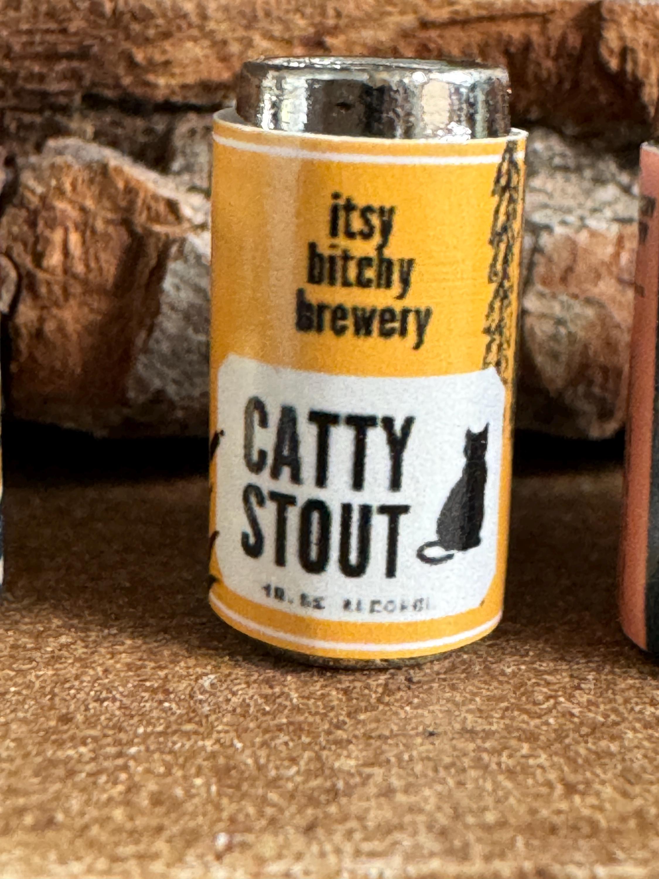 dollhouse miniature snarky beer, 1/12 bar decor