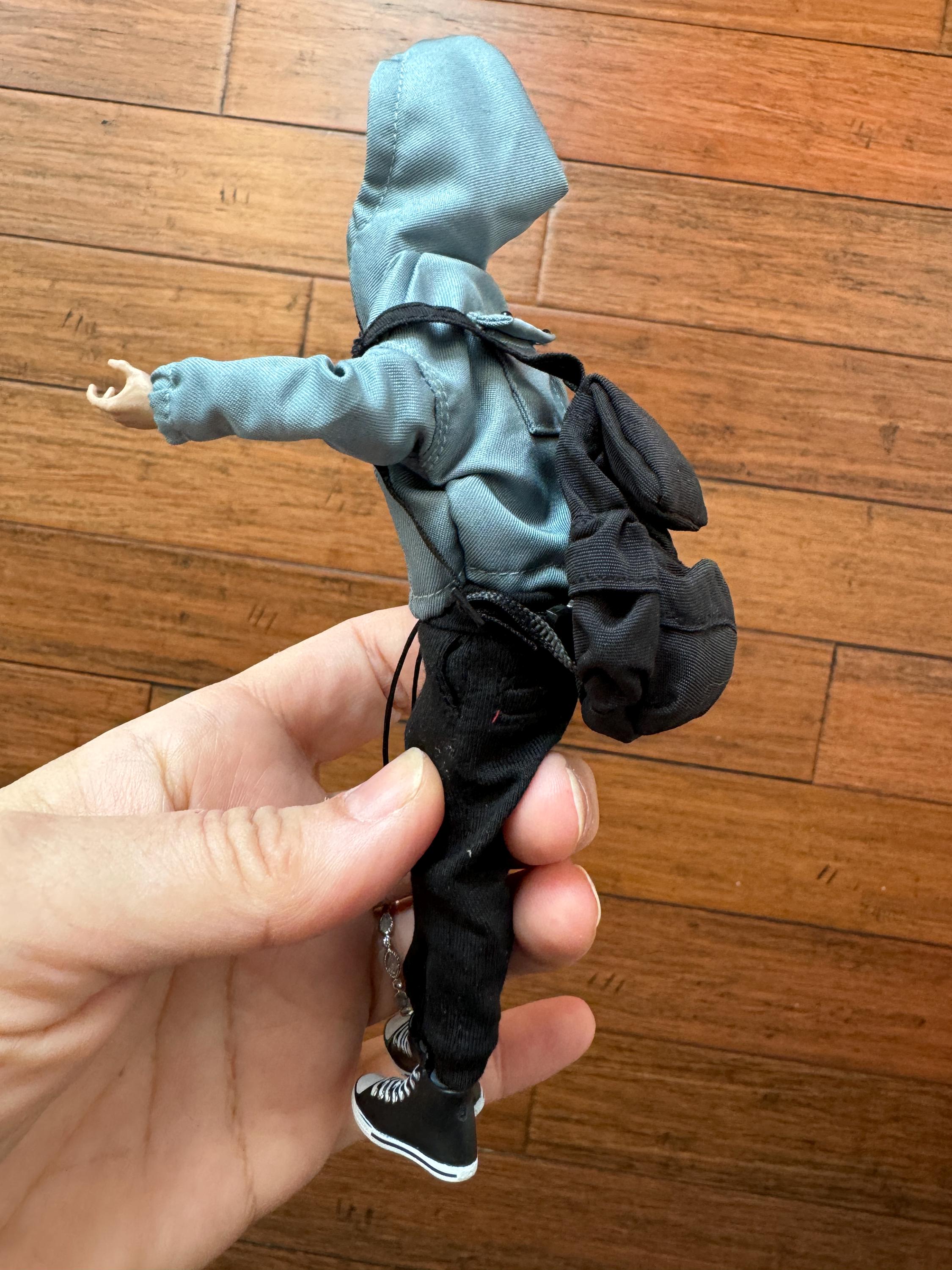 dollhouse miniature backpack 1/12 backpack for 6 inch figure