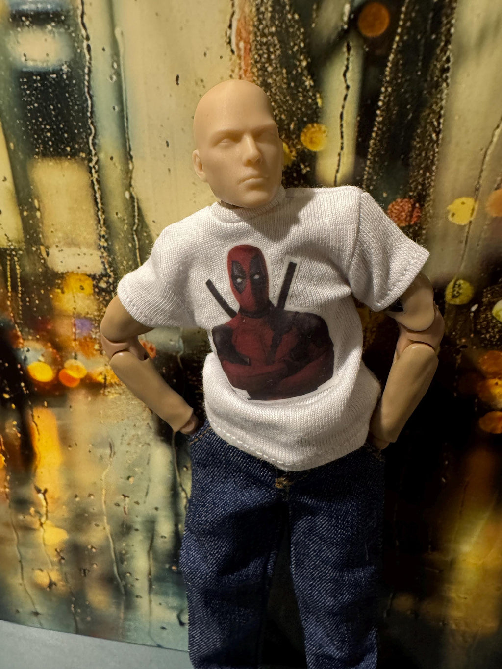 Deadpool Miniature Tee shirt 1/12 tee for 6 inch action figure