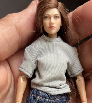 dollhouse miniature tee shirt, 1/12 women's clothes