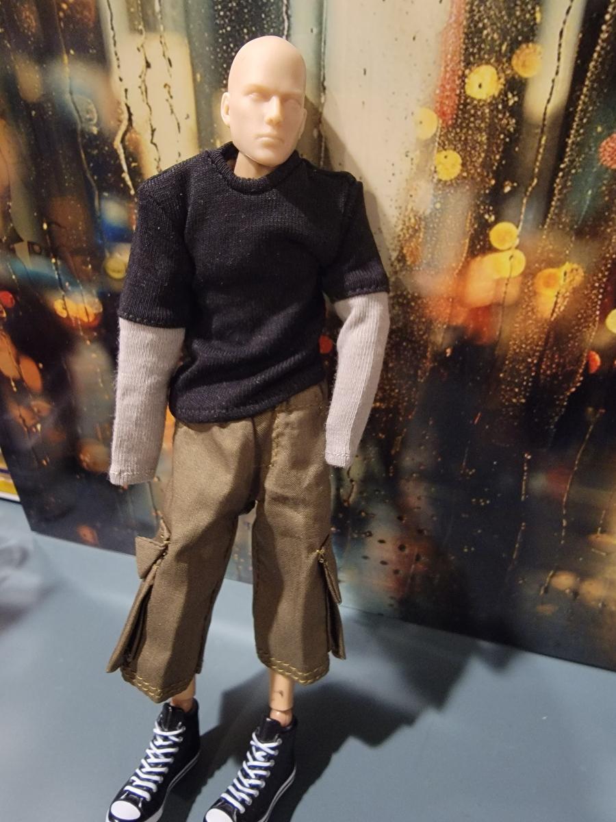 dollhouse miniature shirt 1/12 long sleeve shirt unisex top