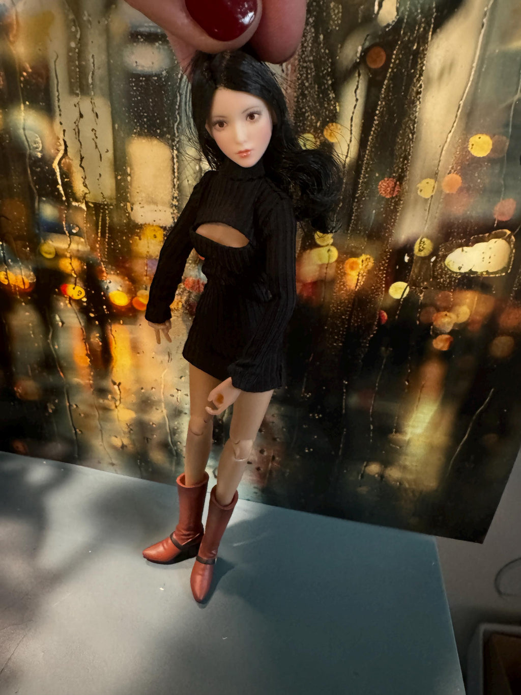 dollhouse miniature sweater dress, 1/12 clothing