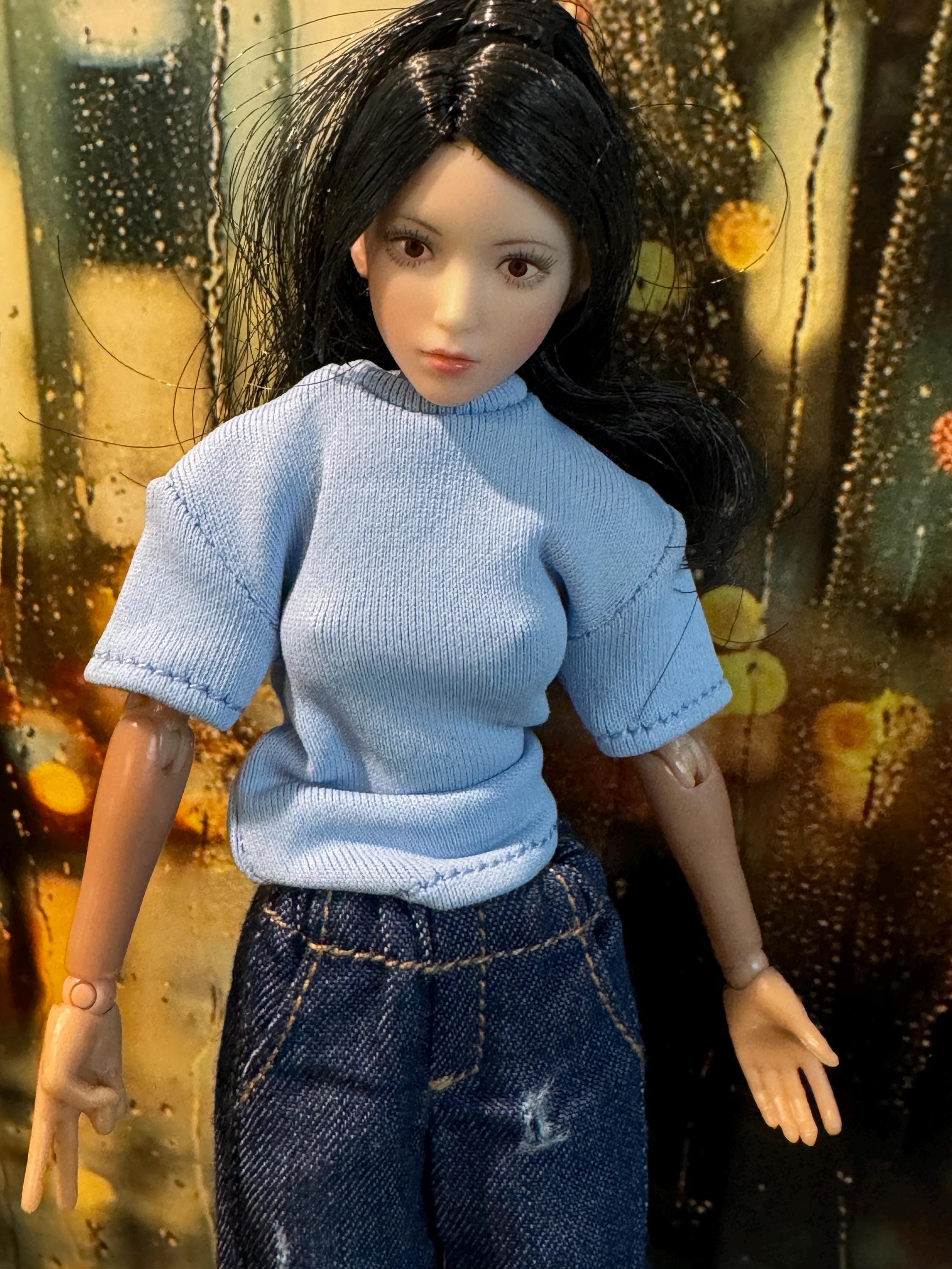 dollhouse miniature tee shirt, 1/12 women's clothes