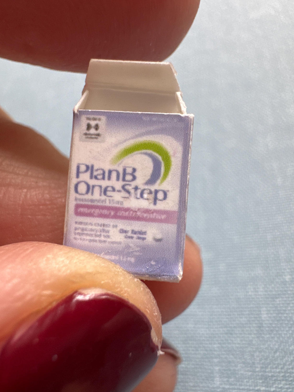 dollhouse miniature Plan B medicine 1/12 decor bathroom accessory